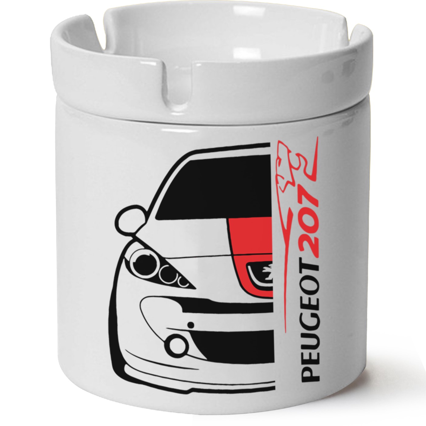 Peugeot 207 Baskılı Porselen At Söndür Küllük