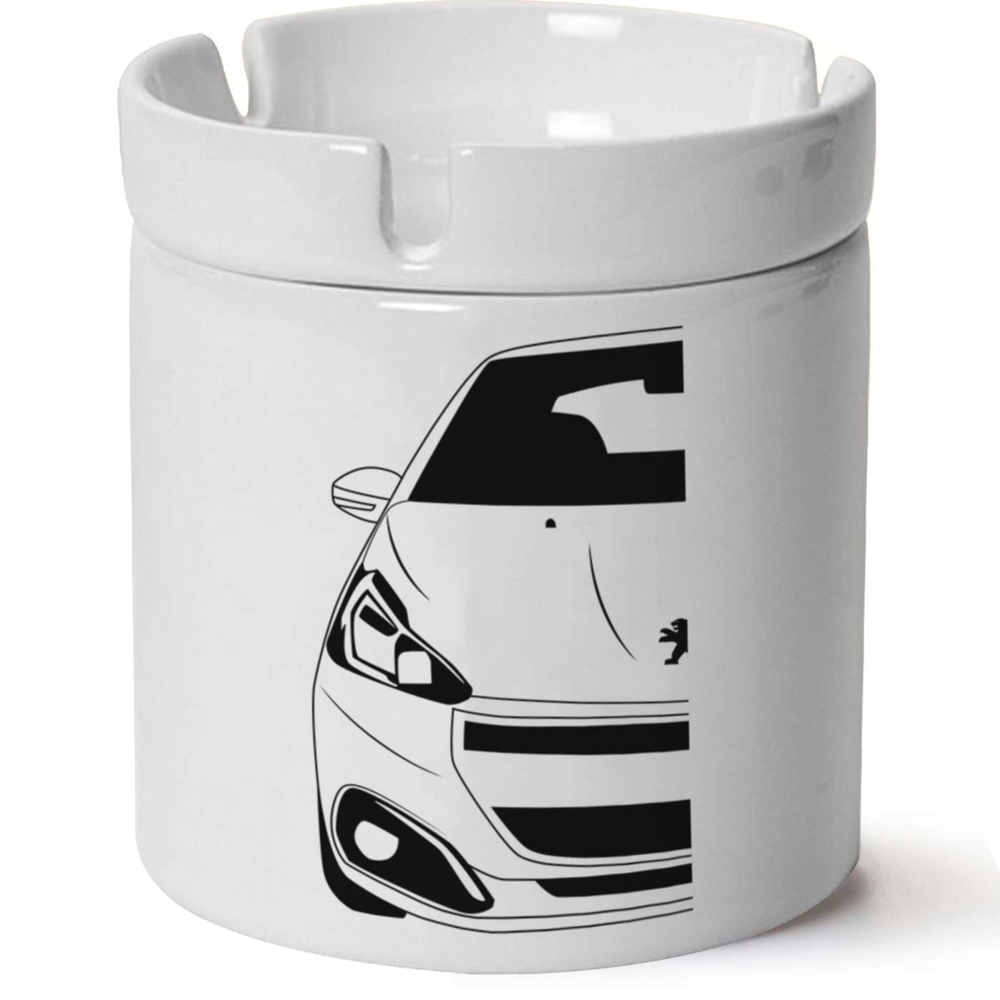 Peugeot 208 Baskılı Porselen At Söndür Küllük