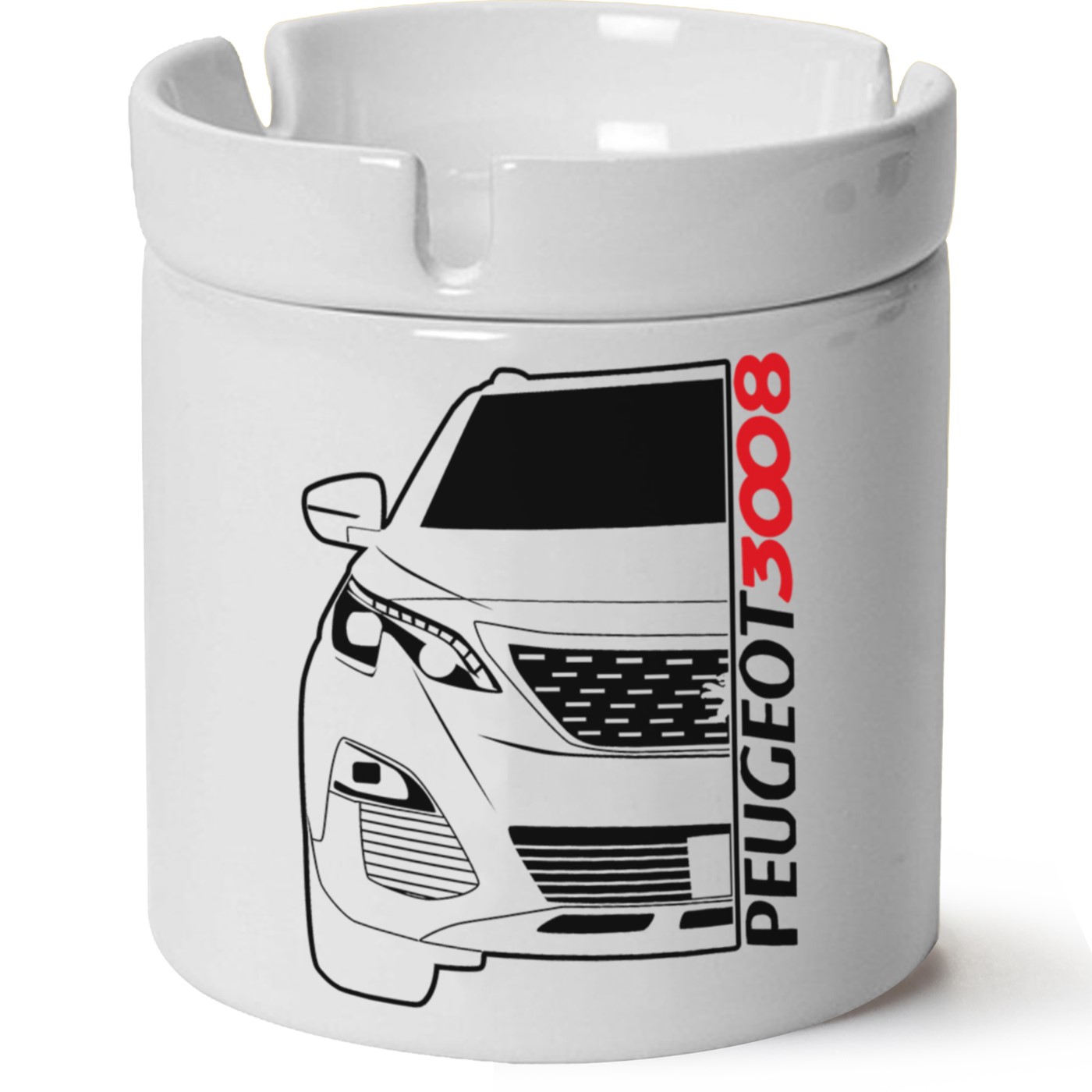 Peugeot 3008 Baskılı Porselen At Söndür Küllük