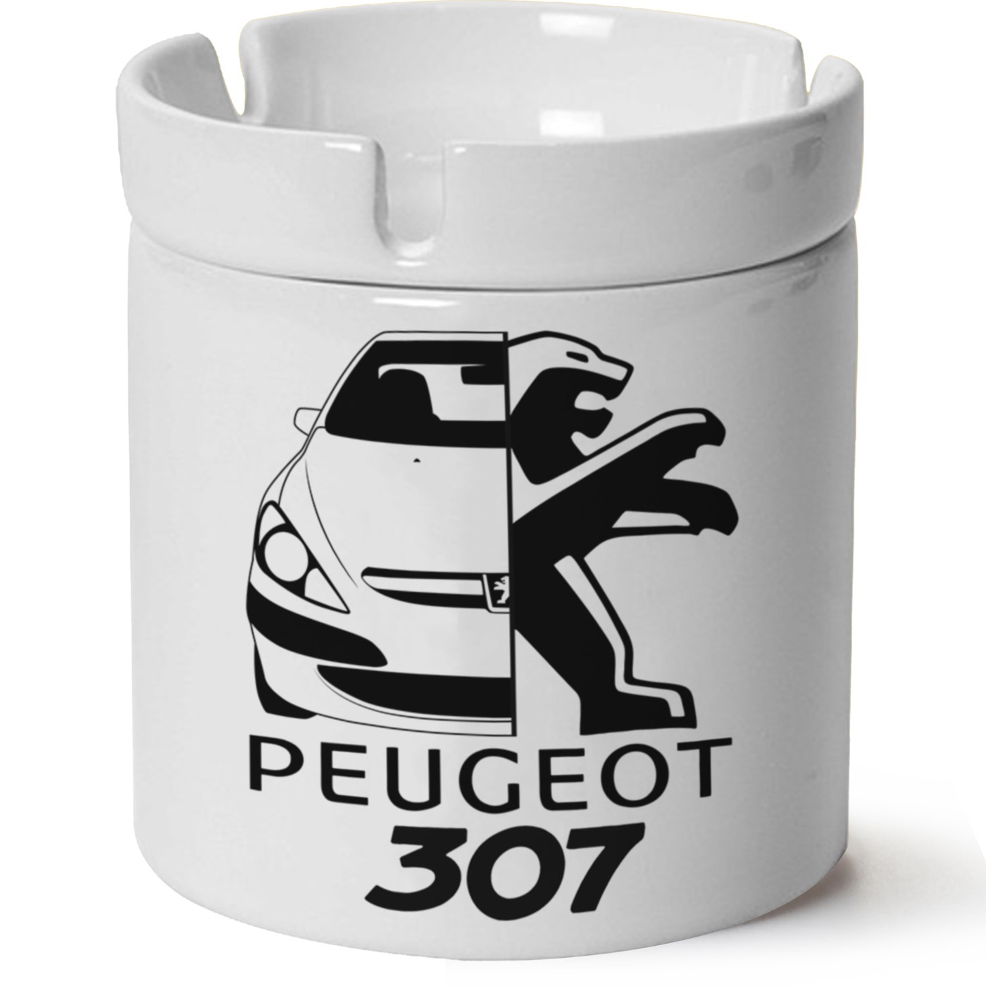 Peugeot 307 Baskılı Porselen At Söndür Küllük