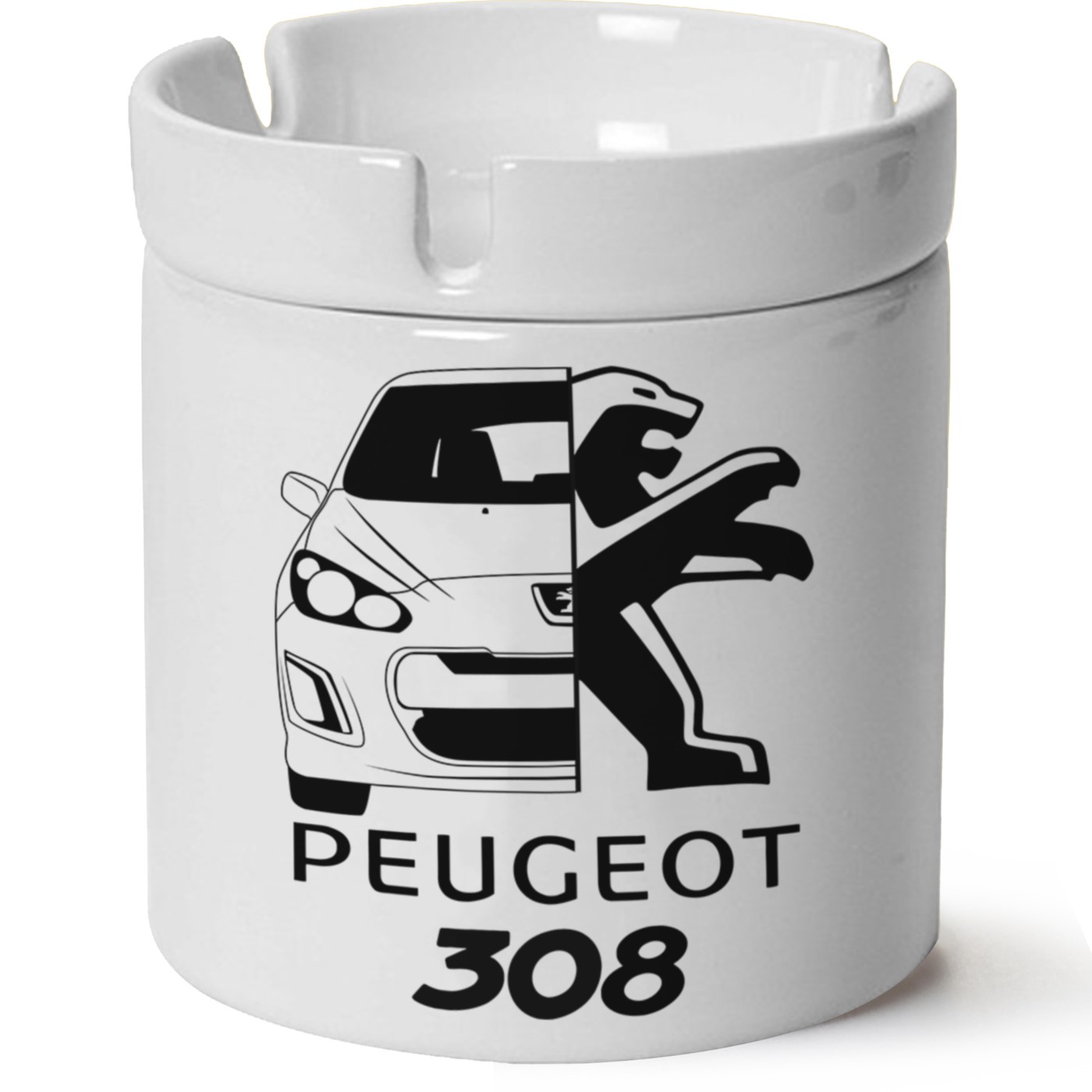 Peugeot 308 Baskılı Porselen At Söndür Küllük