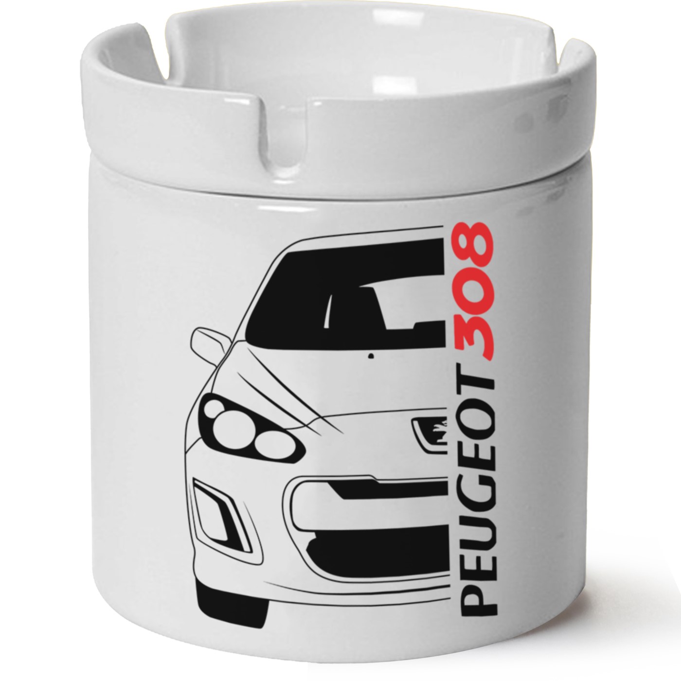 Peugeot 308 Baskılı Porselen At Söndür Küllük