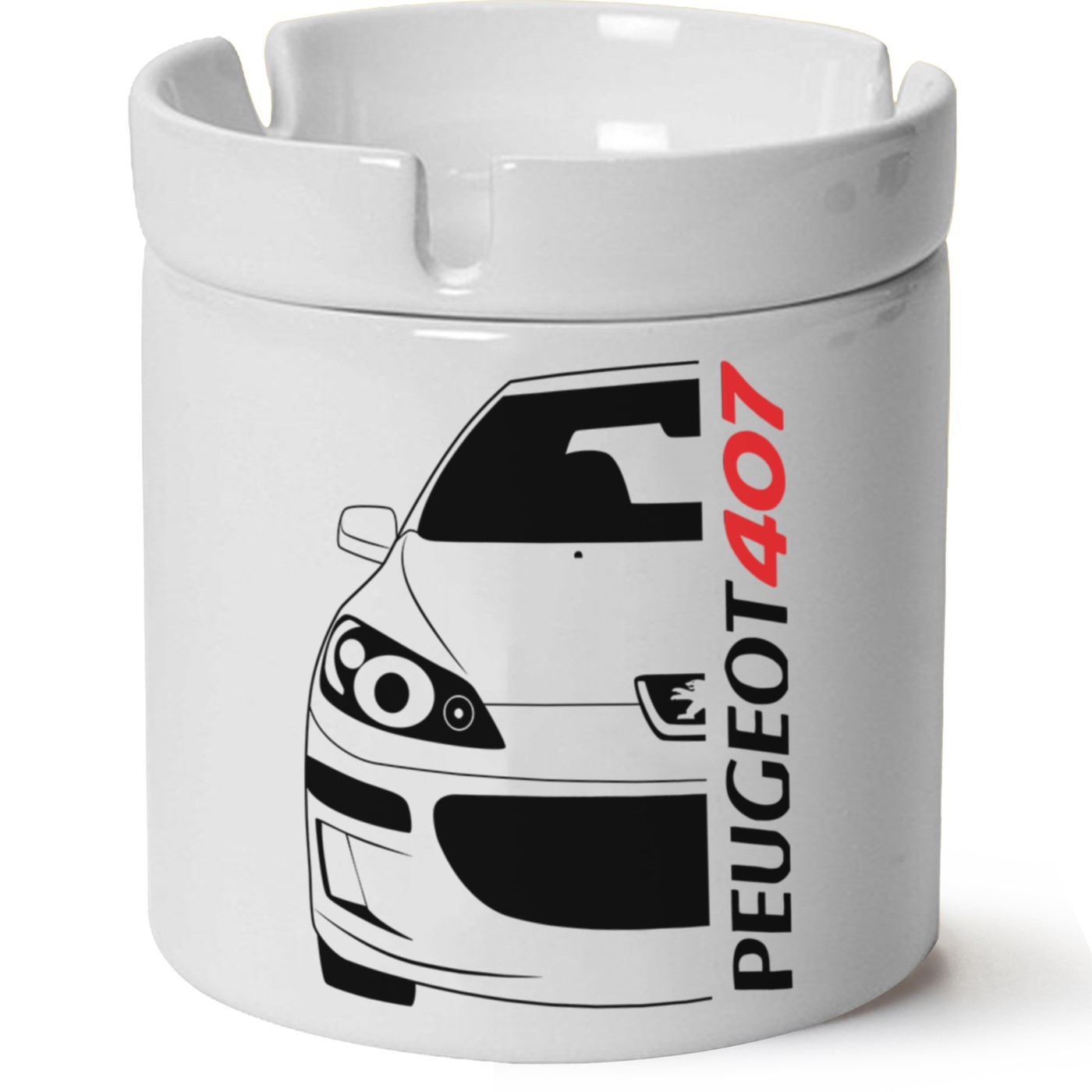 Peugeot 407 Baskılı Porselen At Söndür Küllük