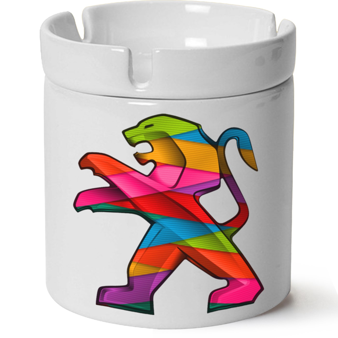 Peugeot Logo Baskılı Porselen At Söndür Küllük