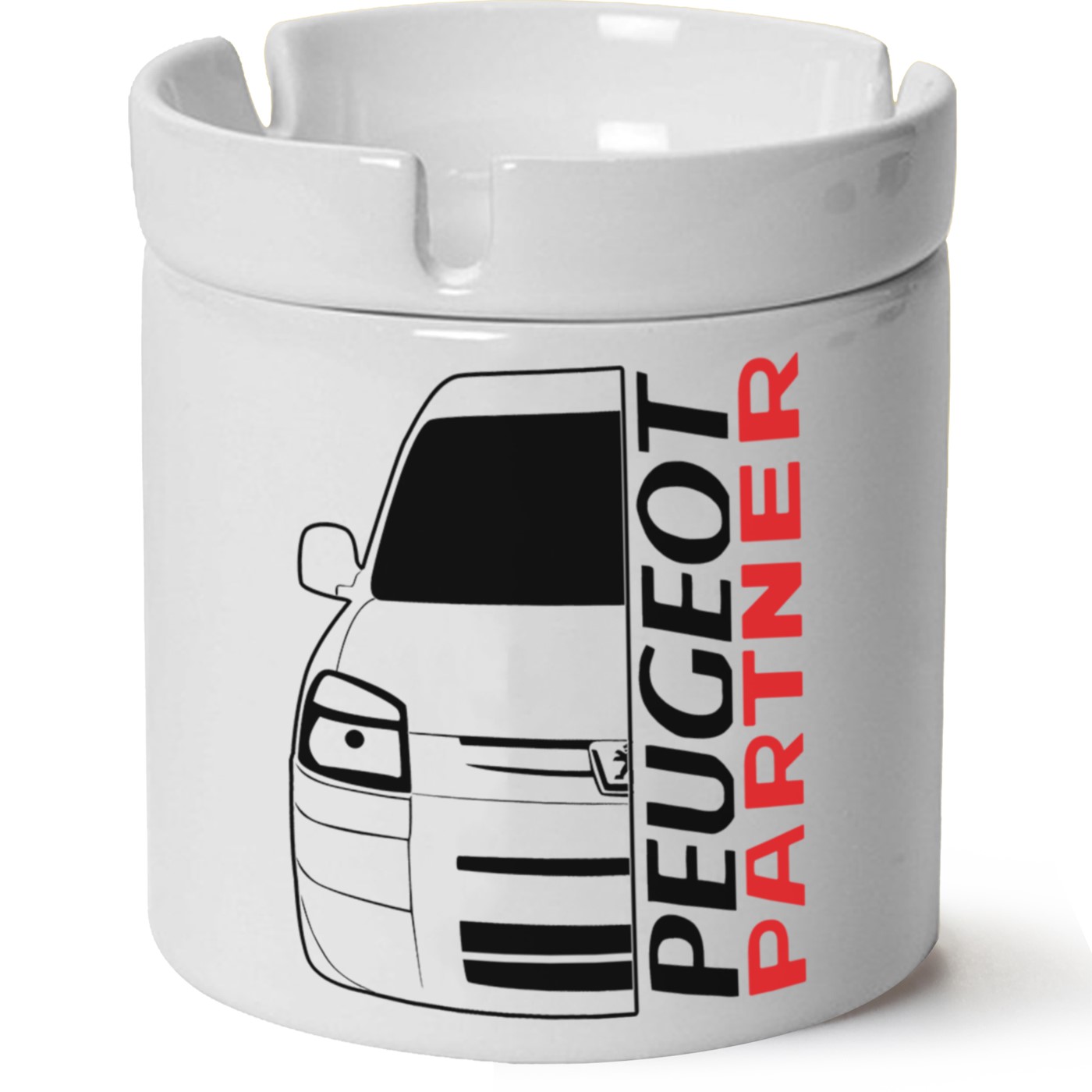 Peugeot Partner Baskılı Porselen At Söndür Küllük