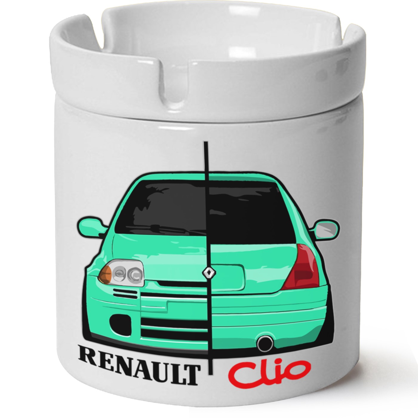 Renault Clio 1 Baskılı Porselen At Söndür Küllük