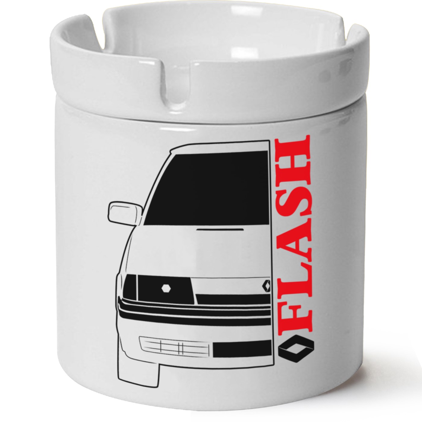 Renault Flash Baskılı Porselen At Söndür Küllük