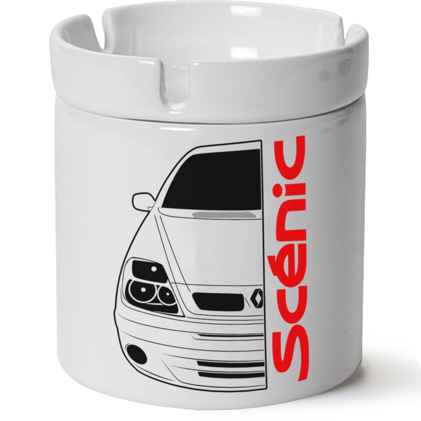 Renault Scenic Baskılı Porselen At Söndür Küllük