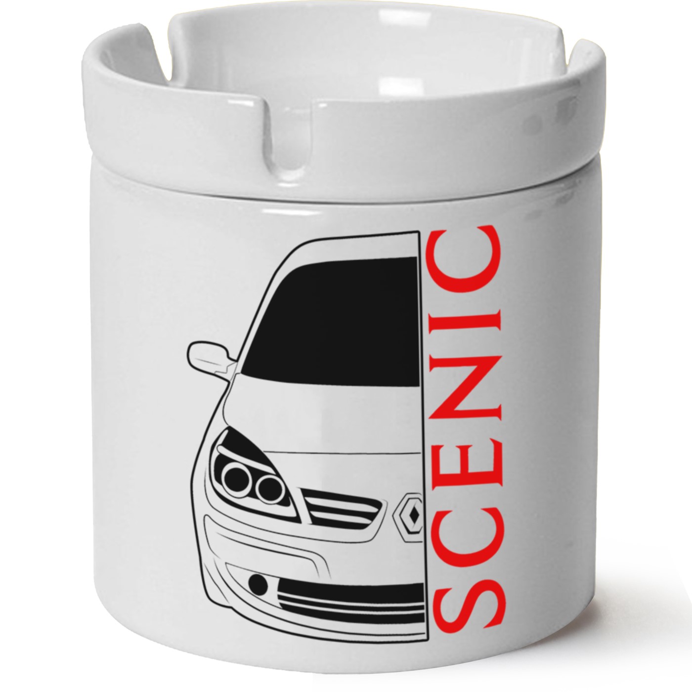 Renault 2cScenic Baskılı Porselen At Söndür Küllük