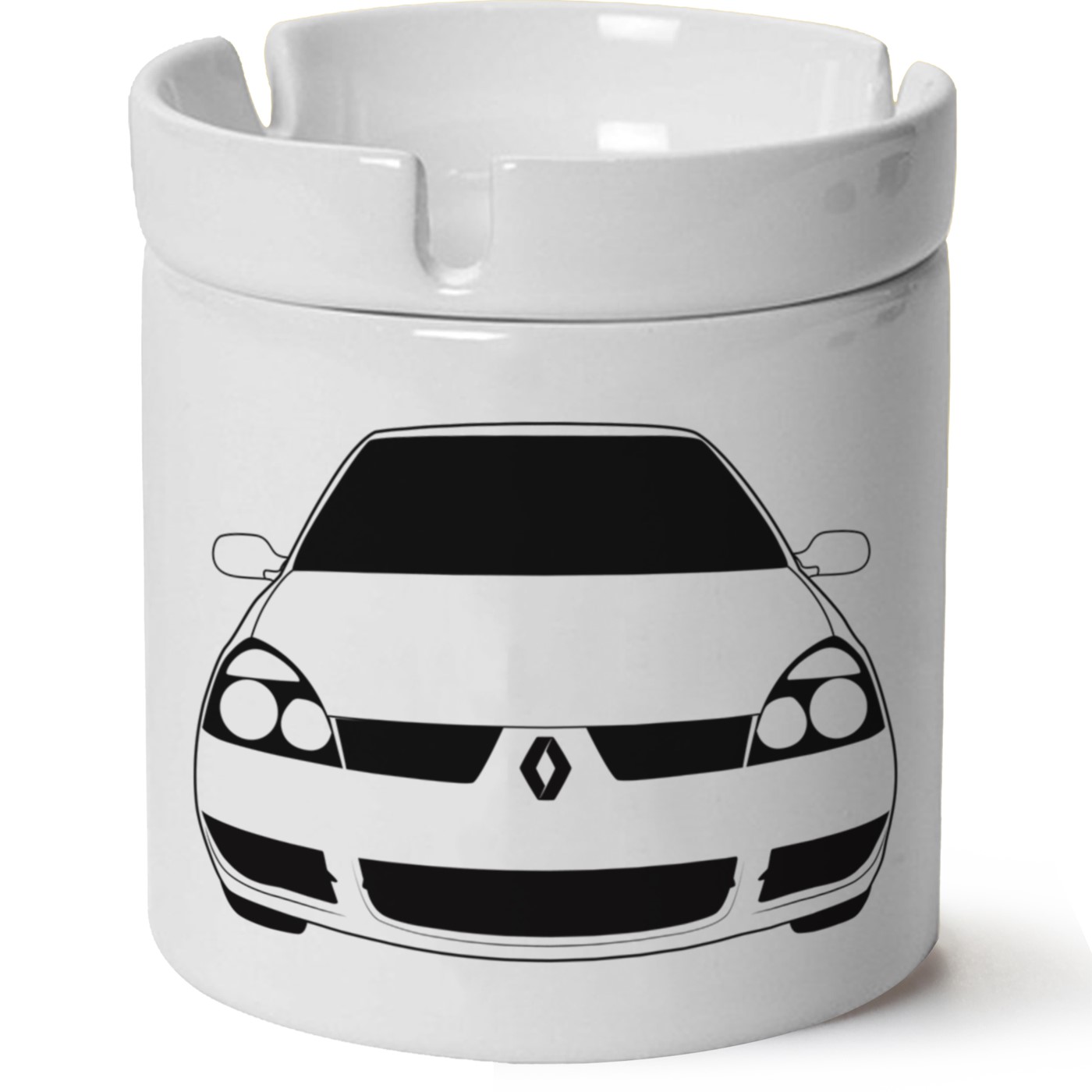 Renault Clio Symbol Baskılı Porselen At Söndür Küllük