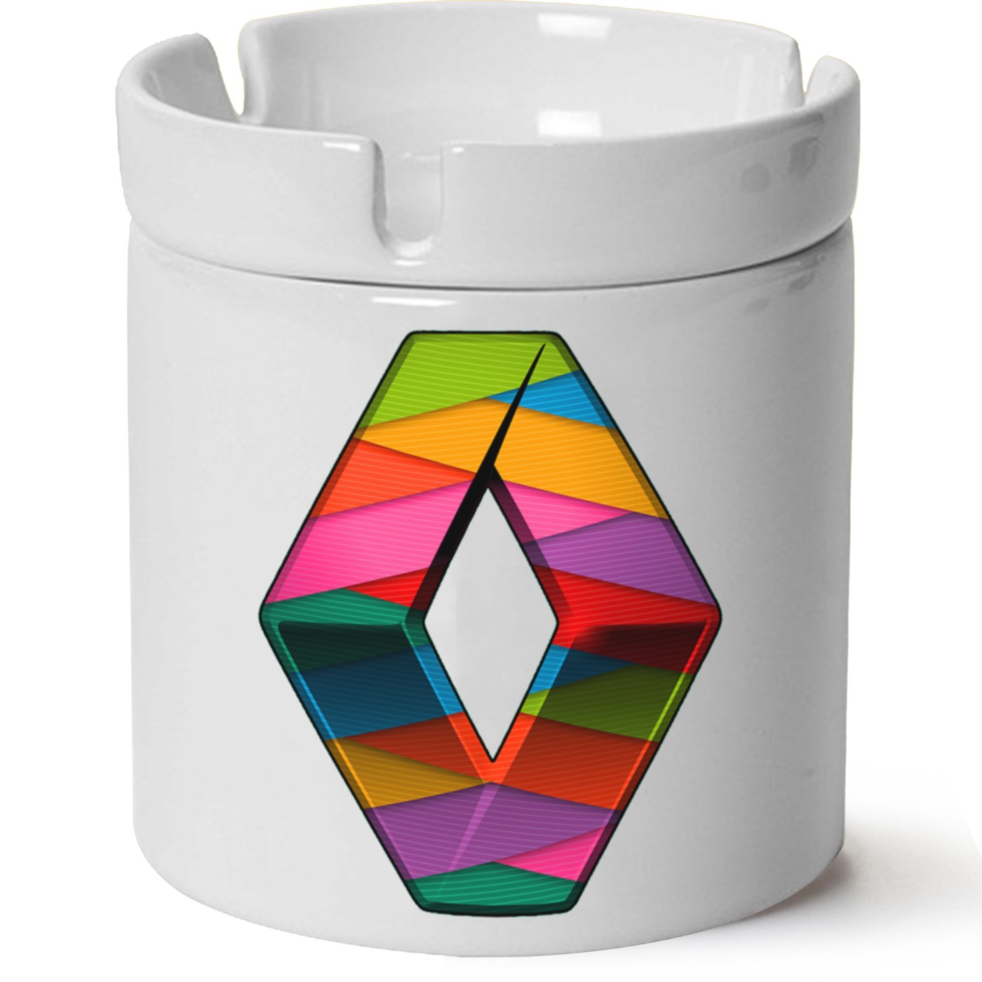 Renault Logo Baskılı Porselen At Söndür Küllük