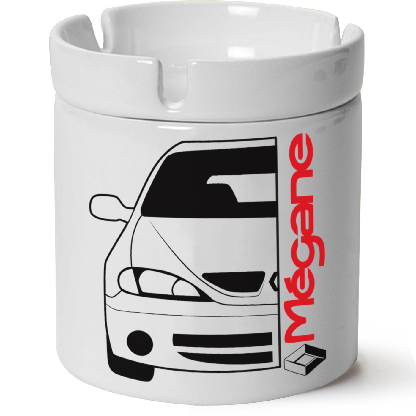 Renault Megane 1 Baskılı Porselen At Söndür Küllük