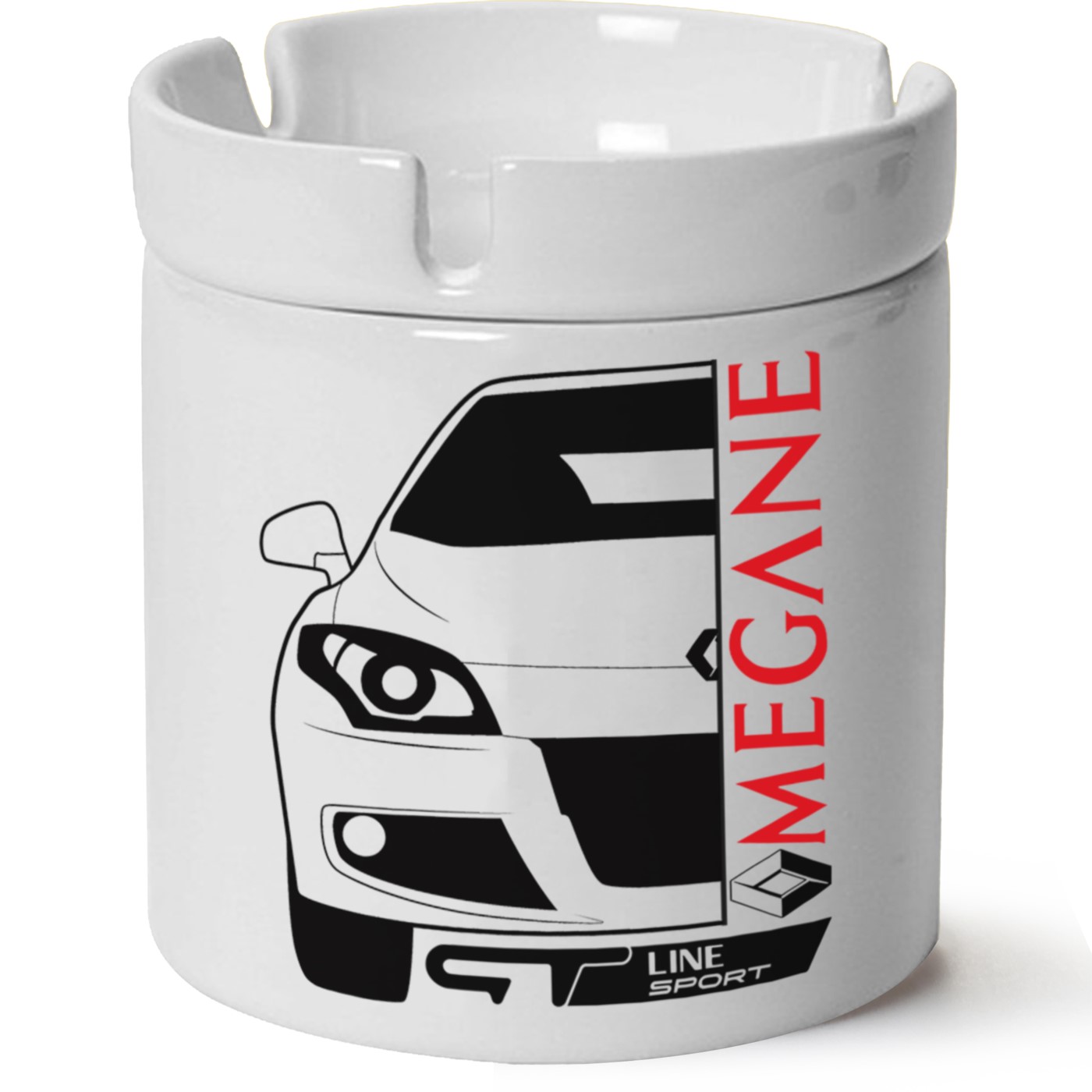 Renault Megane 3Fz1 Baskılı Porselen At Söndür Küllük