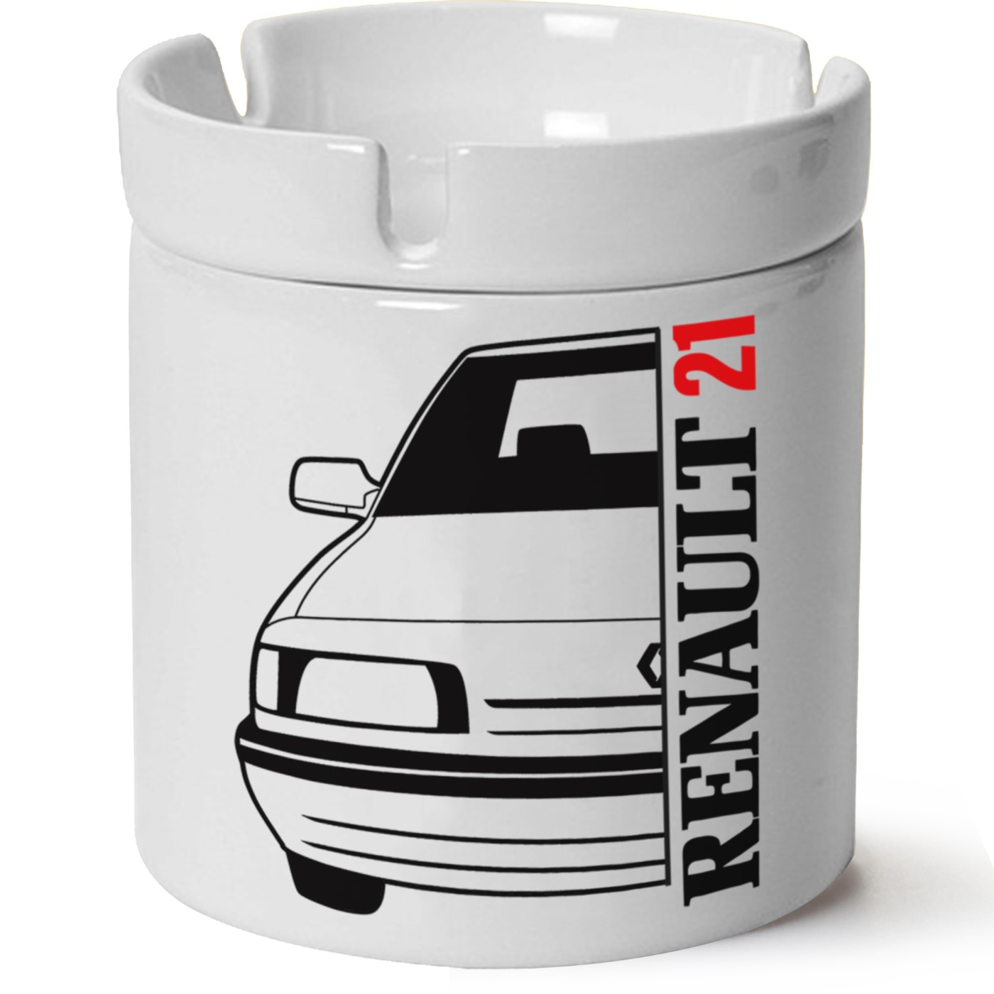 Renault 21 Baskılı Porselen At Söndür Küllük