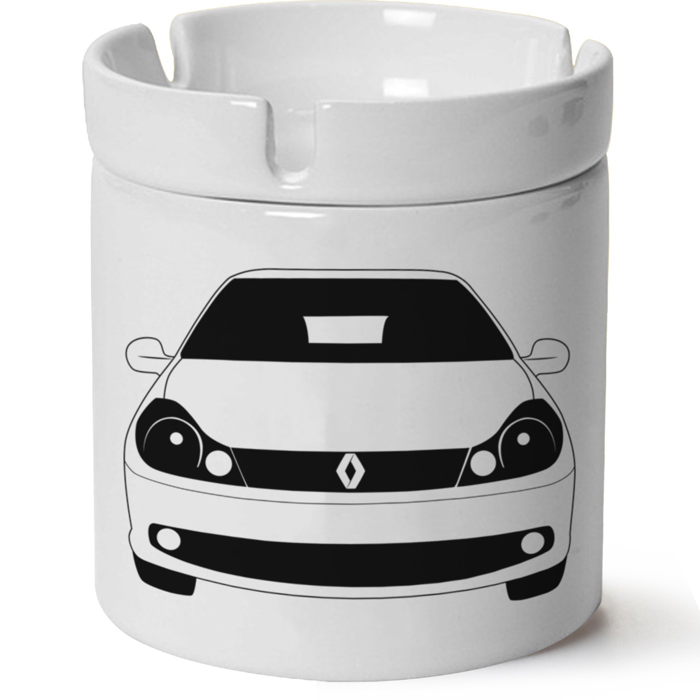 Renault Clio Symbol Baskılı Porselen At Söndür Küllük