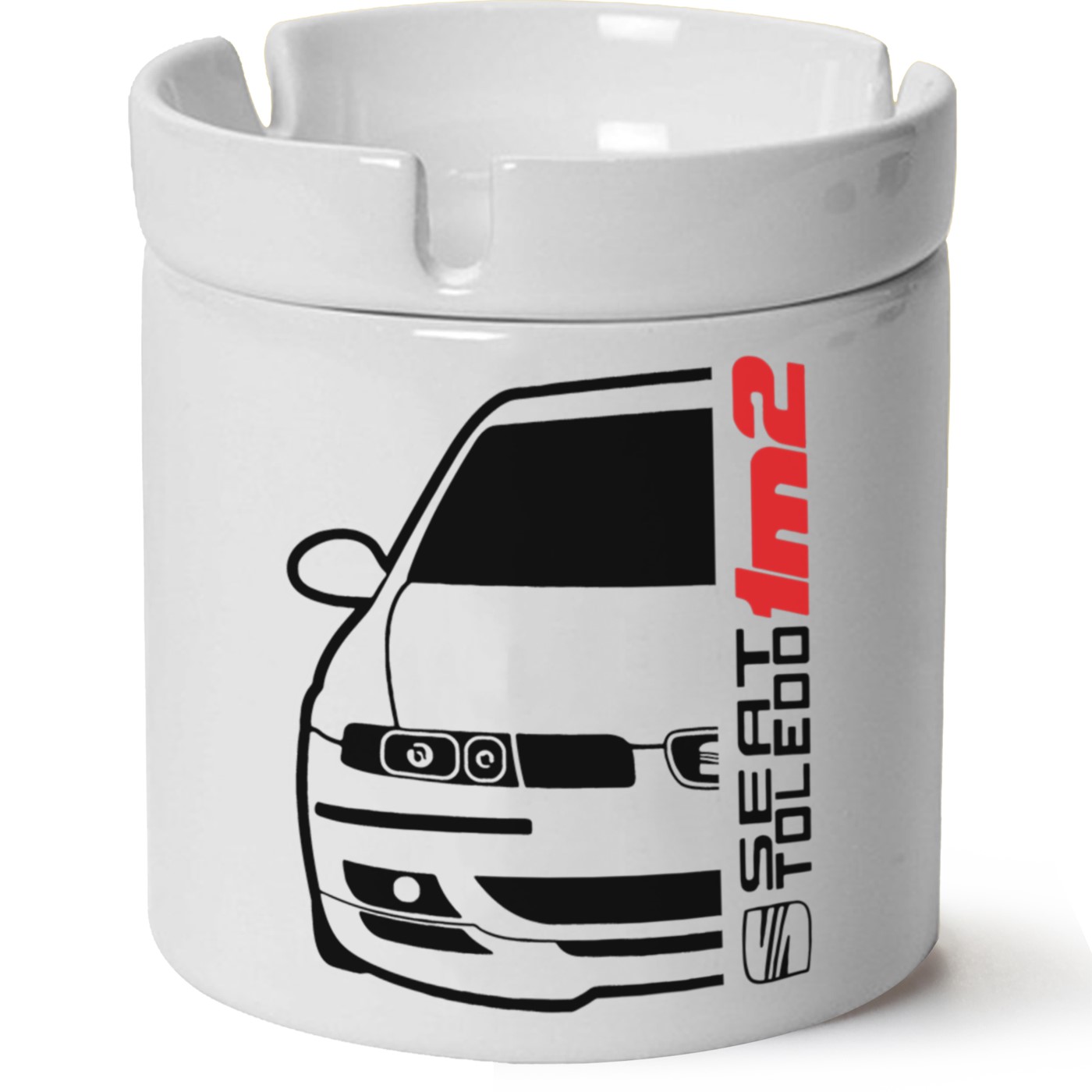 Seat Toledo Baskılı Porselen At Söndür Küllük