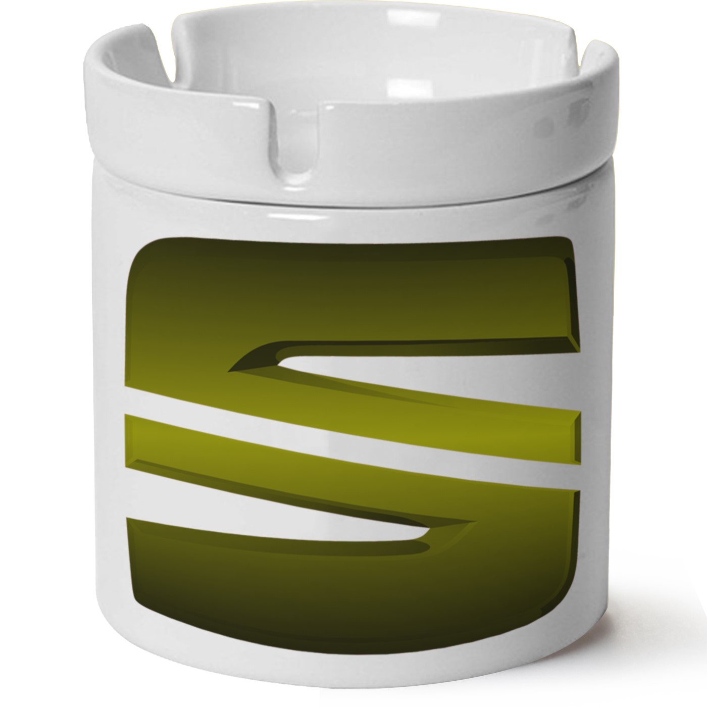 Seat Logo Baskılı Porselen At Söndür Küllük