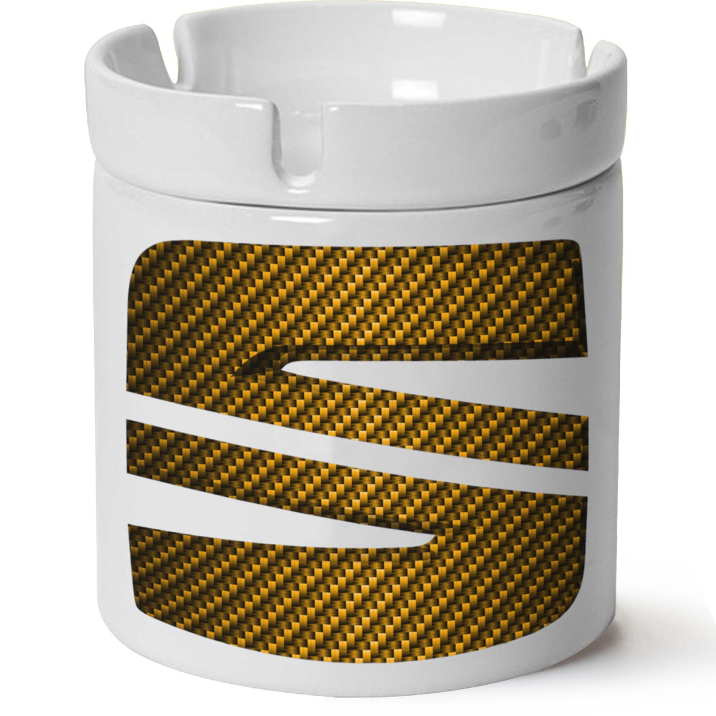 Seat Logo Baskılı Porselen At Söndür Küllük