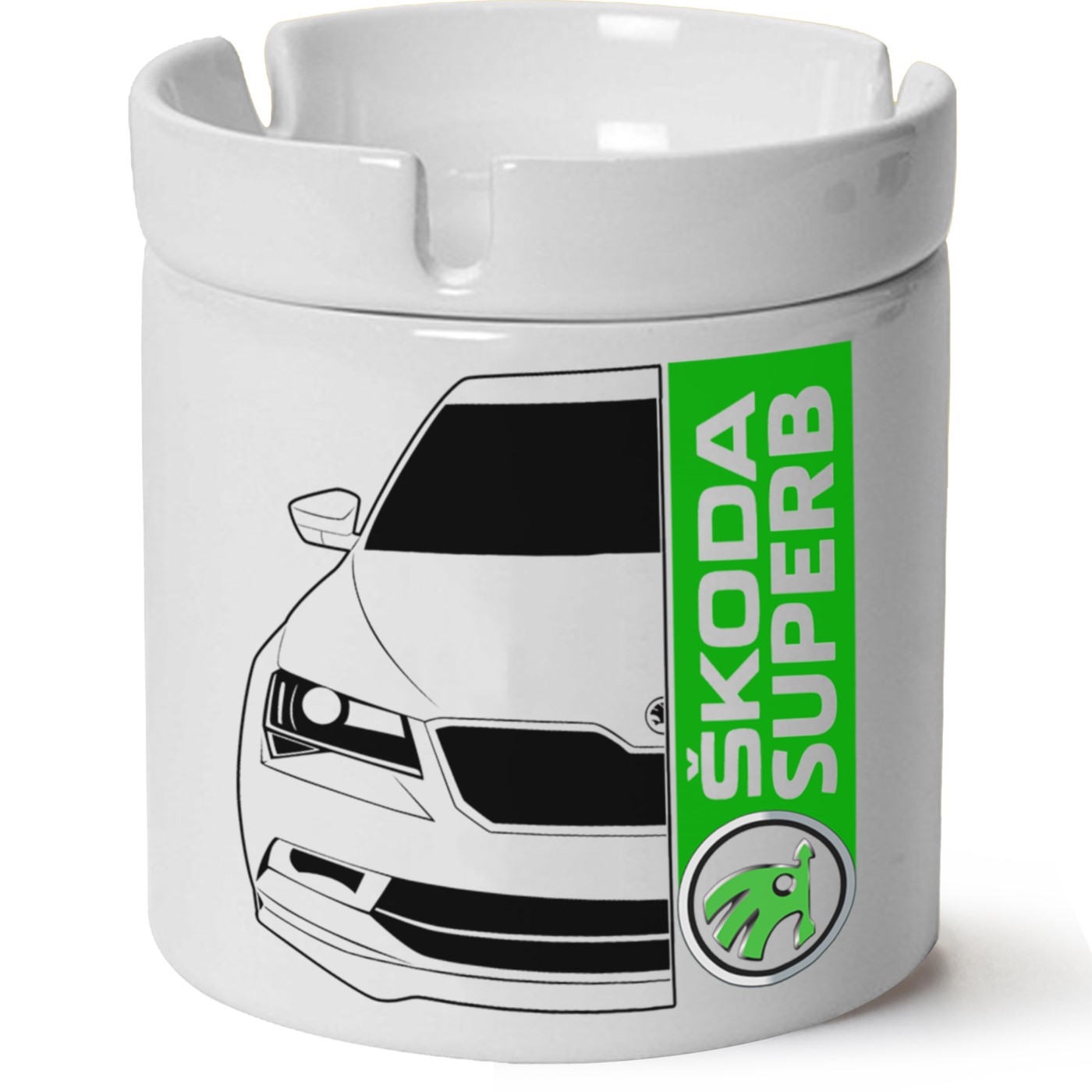 Skoda Superbb7 Baskılı Porselen At Söndür Küllük