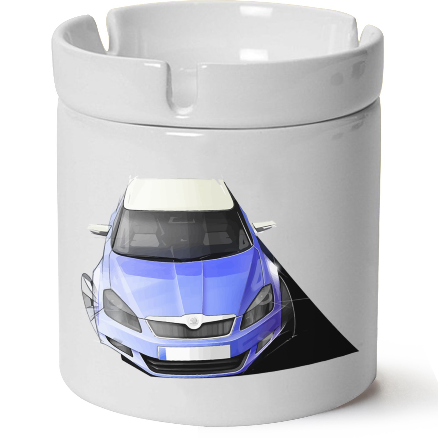 Skoda Fabia2 Baskılı Porselen At Söndür Küllük