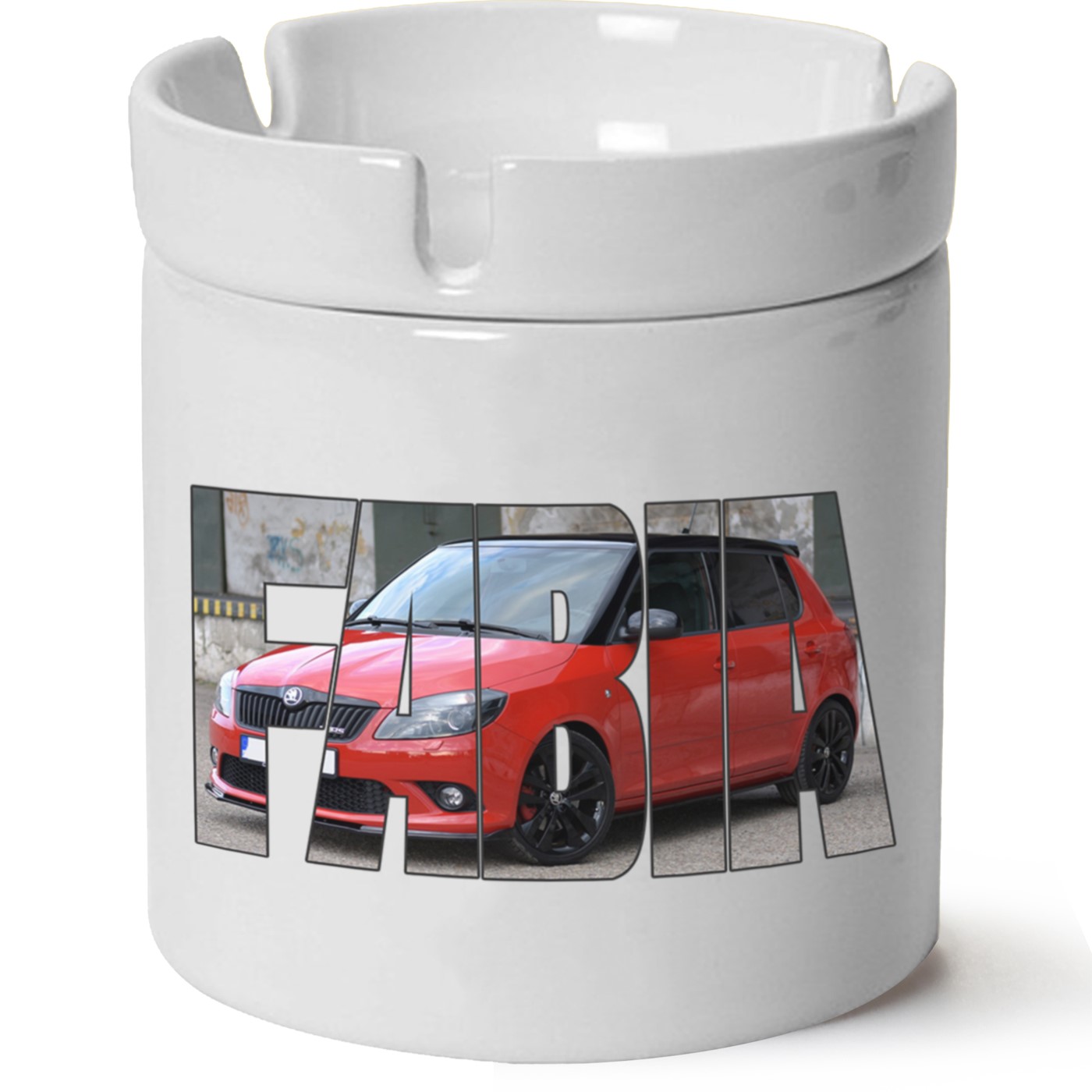 Skoda Fabia2 Baskılı Porselen At Söndür Küllük