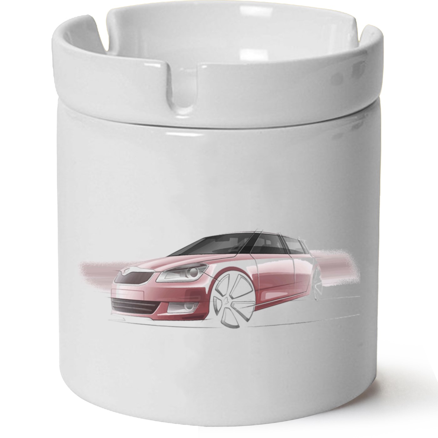 Skoda Fabia2 Baskılı Porselen At Söndür Küllük