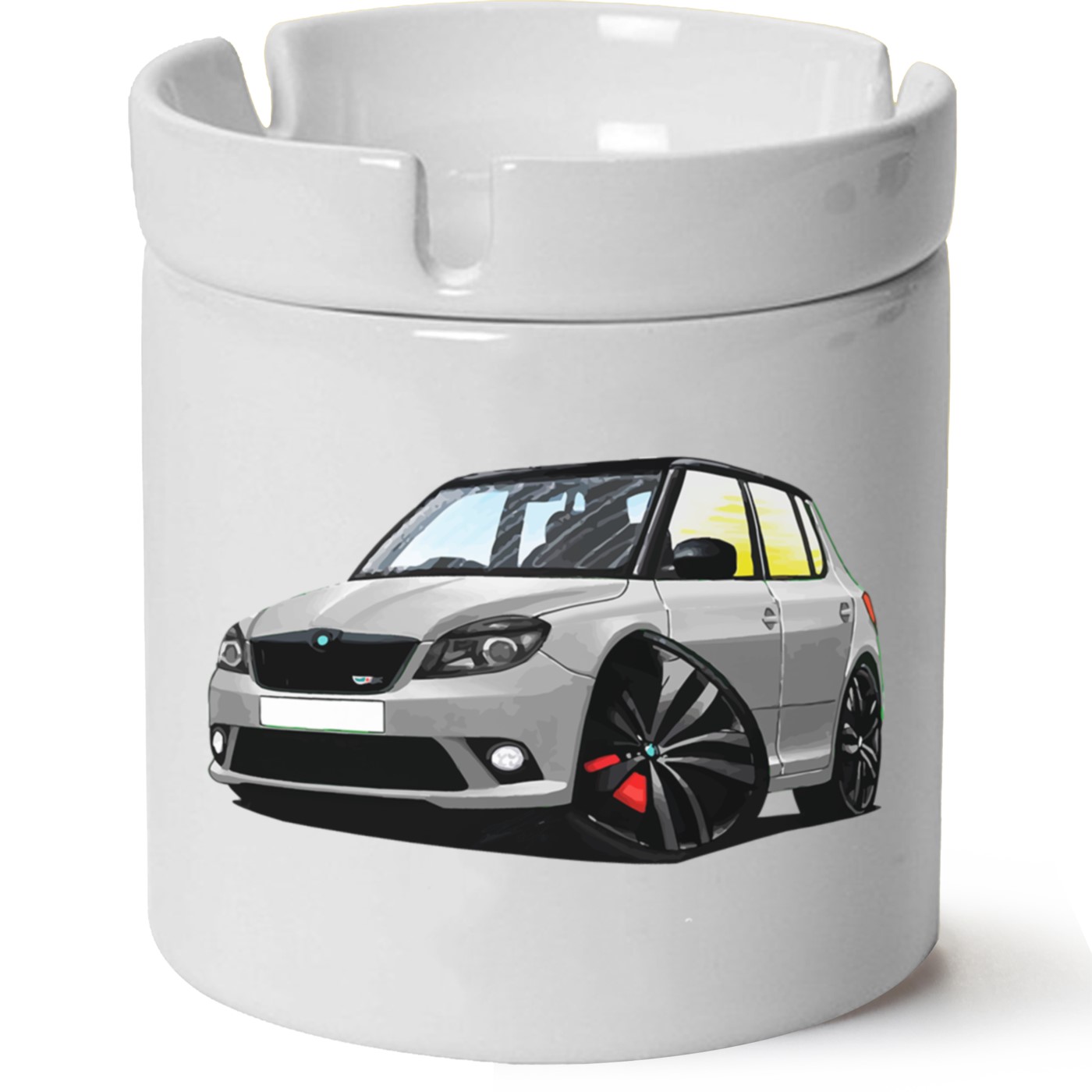 Skoda Fabia2 Baskılı Porselen At Söndür Küllük