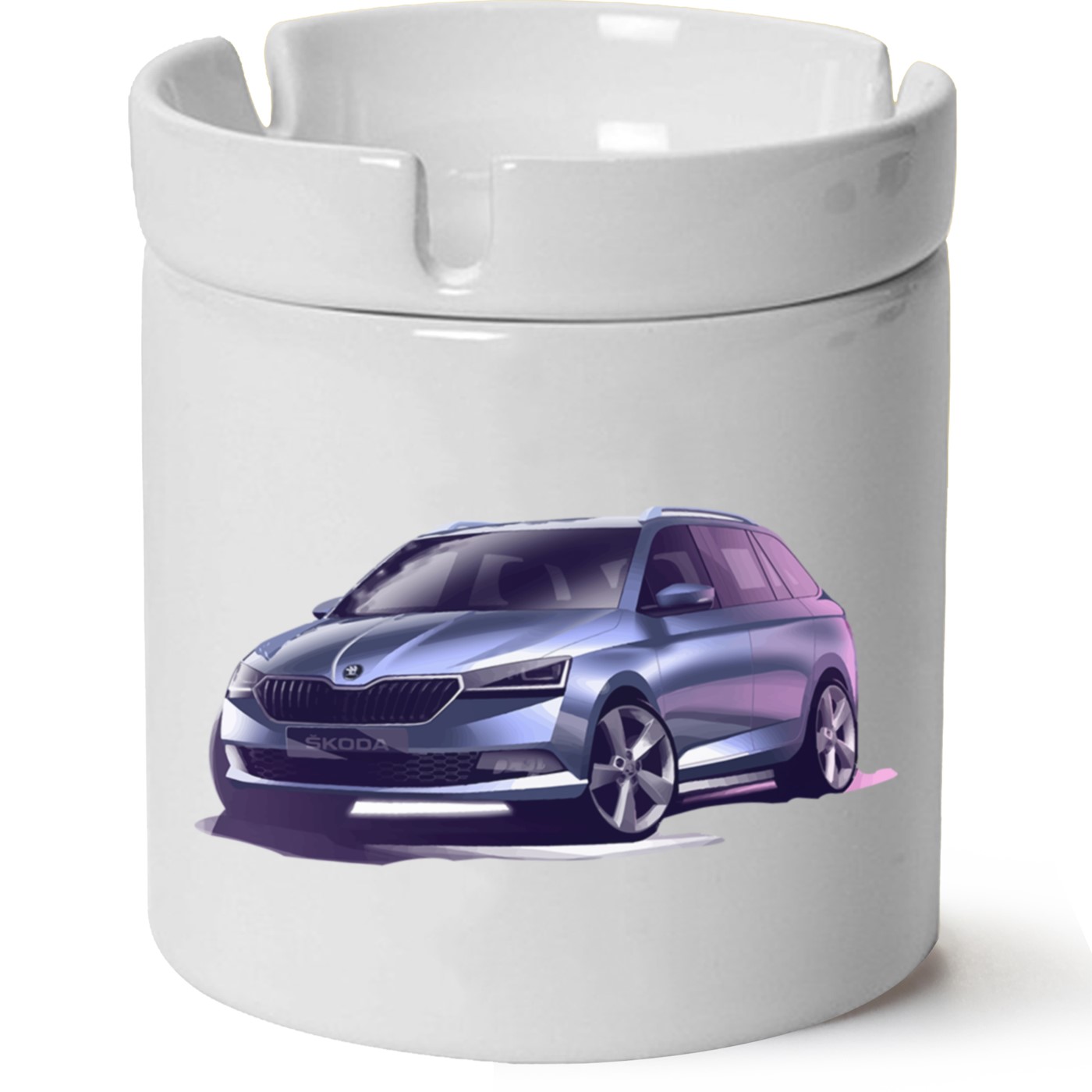 Skoda Fabia3 Baskılı Porselen At Söndür Küllük