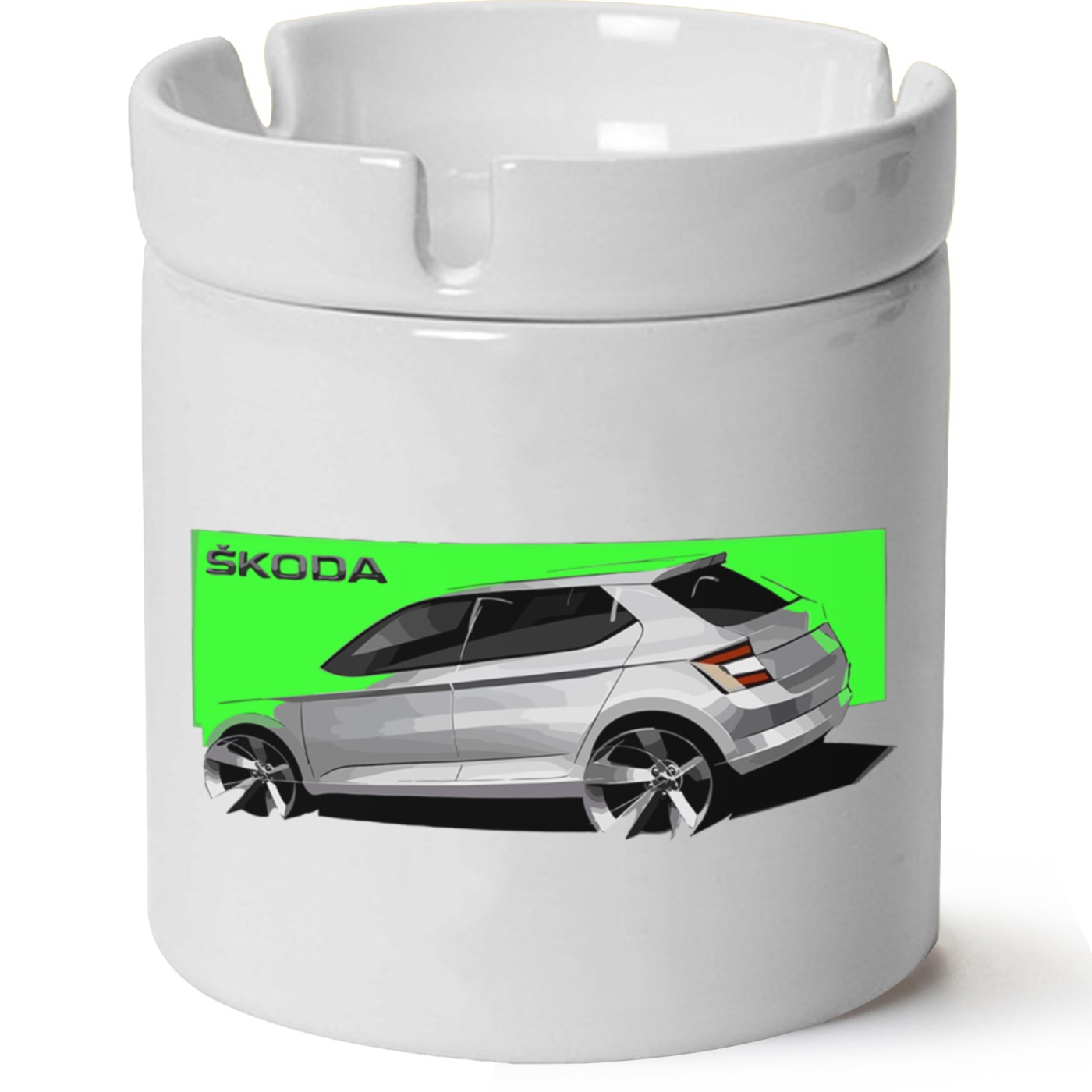 Skoda Fabia3 Baskılı Porselen At Söndür Küllük