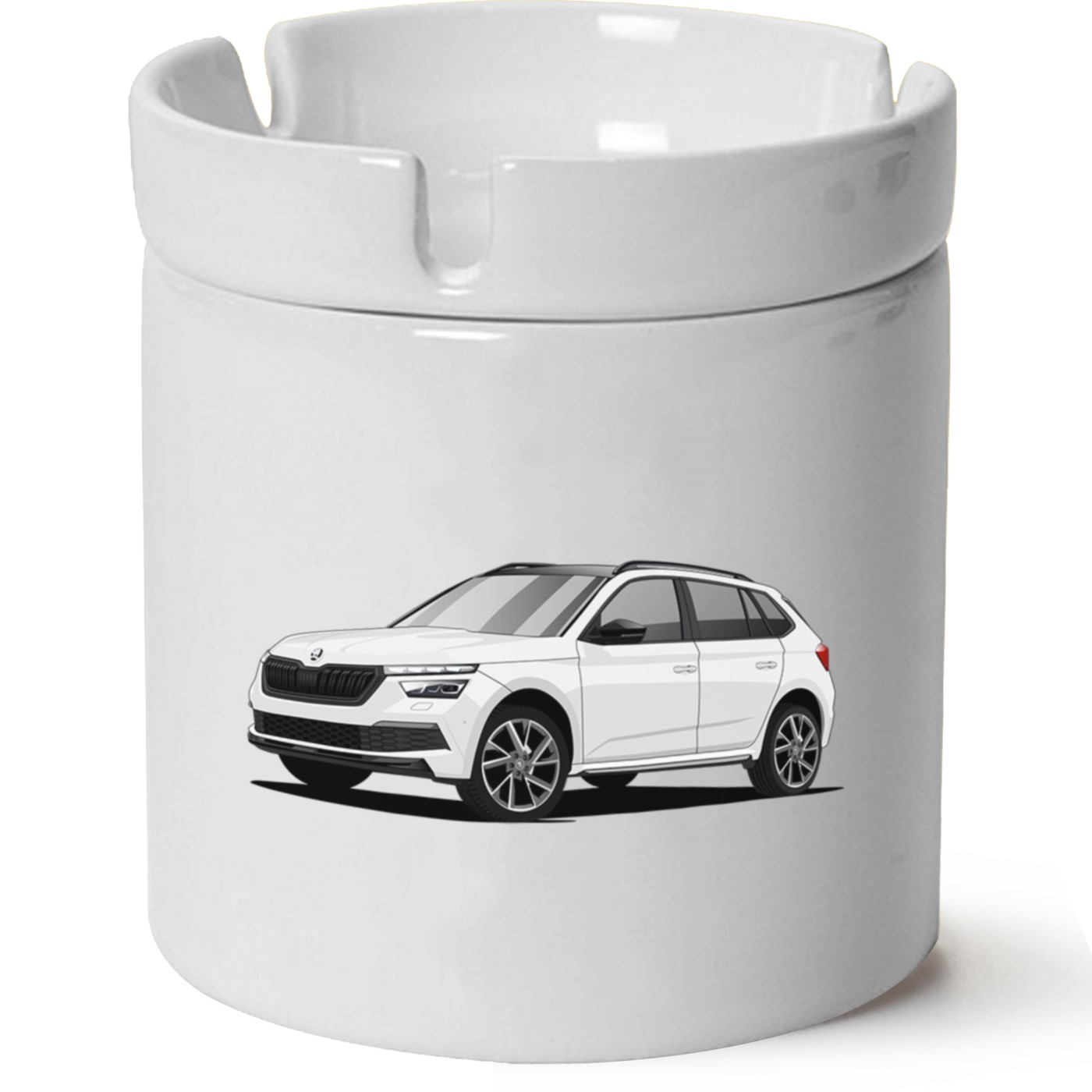 Skoda Kamiq Baskılı Porselen At Söndür Küllük