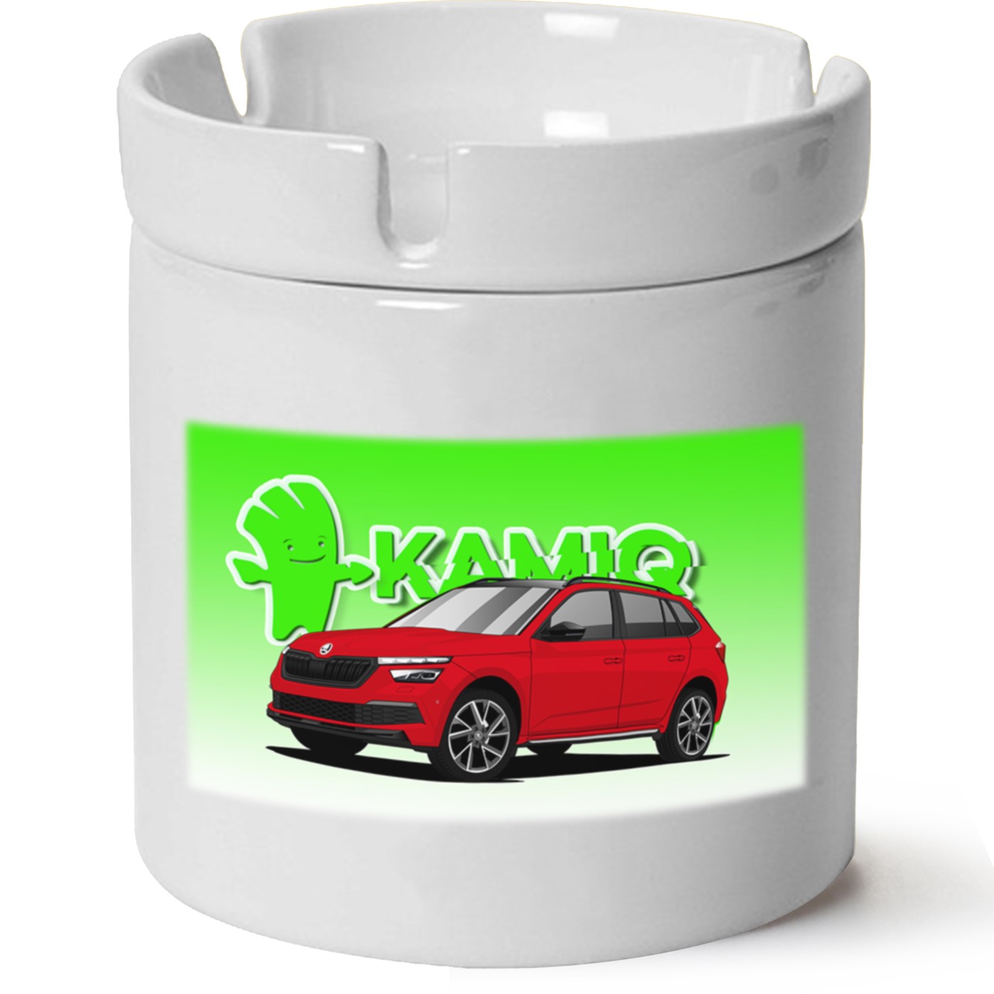 Skoda Kamiq Baskılı Porselen At Söndür Küllük