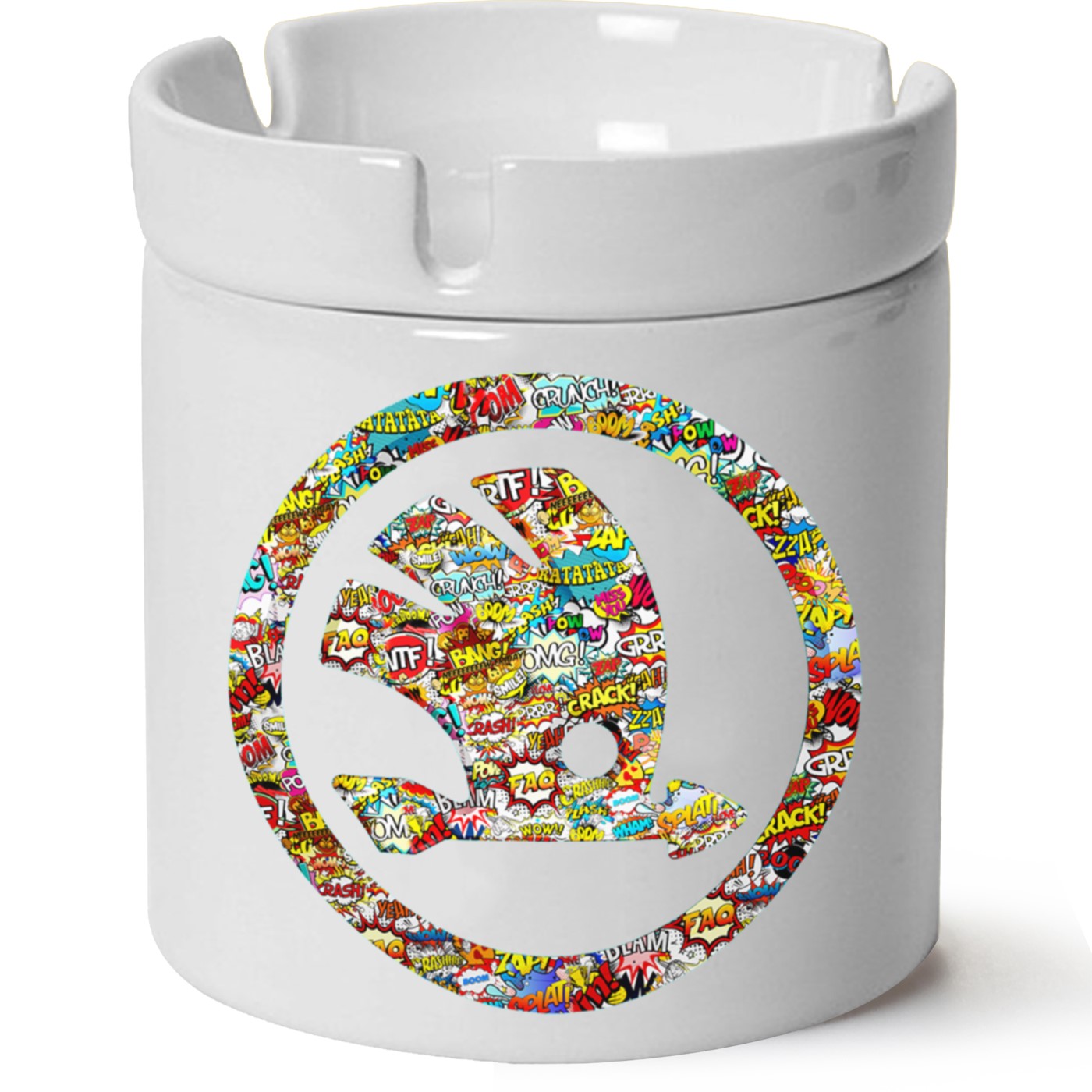 Skoda Logo Baskılı Porselen At Söndür Küllük