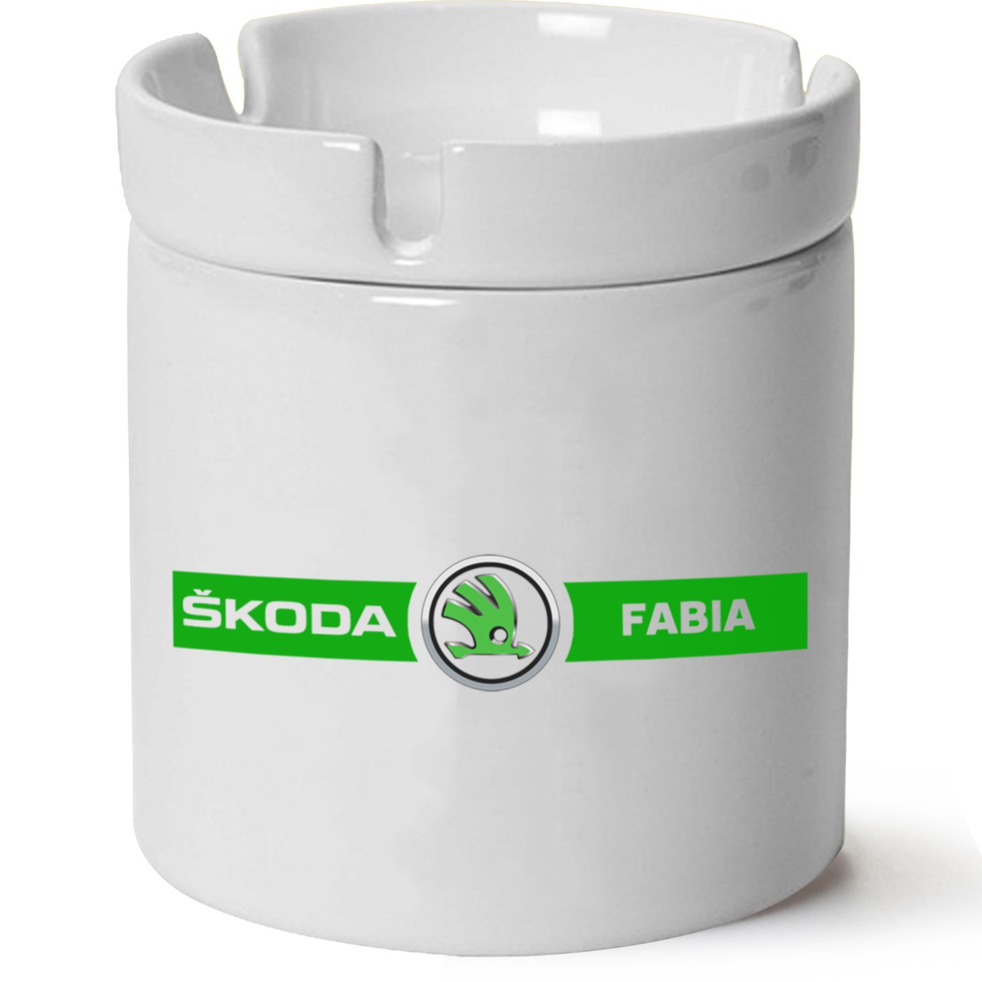 Skoda Fabia Logo Baskılı Porselen At Söndür Küllük