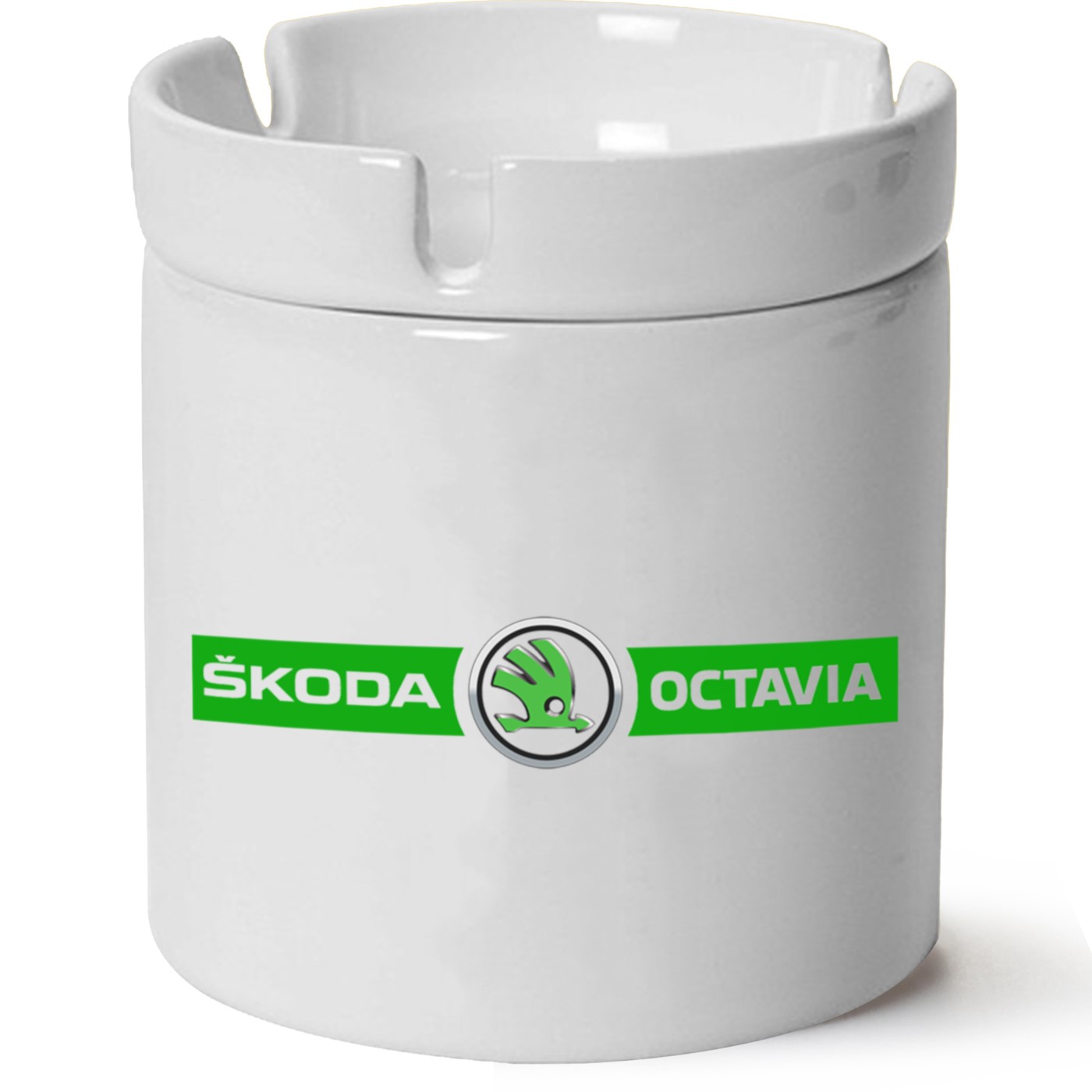 Skoda Octavia Logo Baskılı Porselen At Söndür Küllük