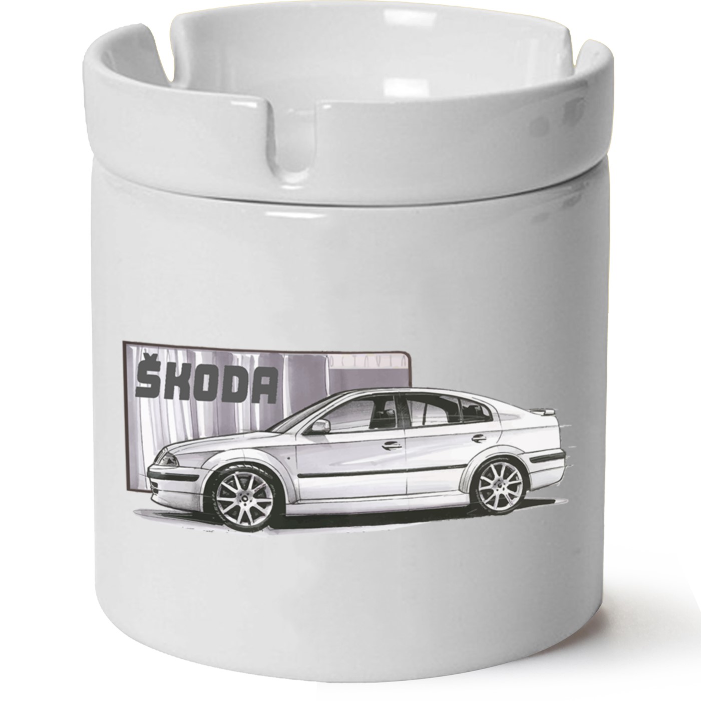 Skoda OctaviaA4 Baskılı Porselen At Söndür Küllük