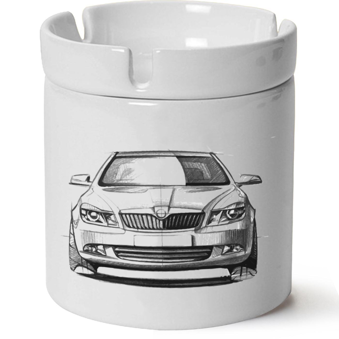 Skoda OctaviaA6 Baskılı Porselen At Söndür Küllük