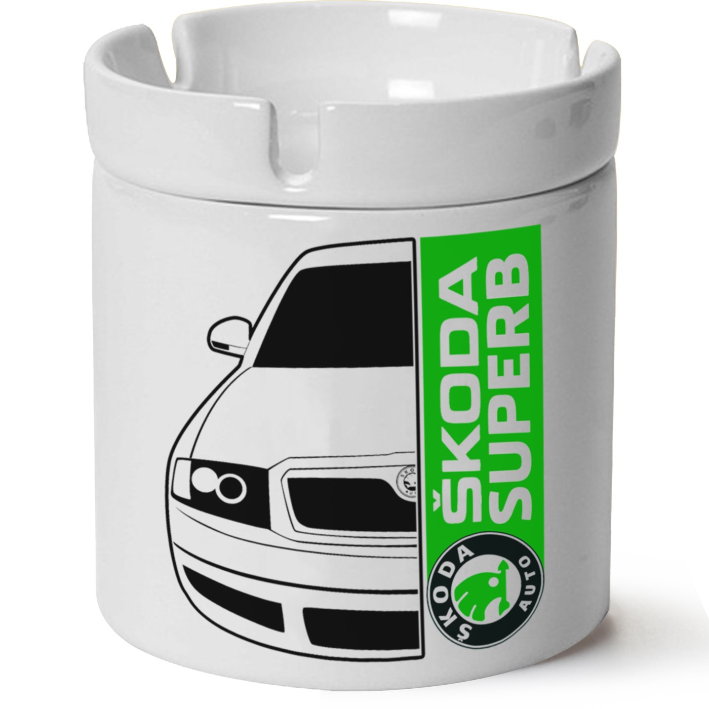 Skoda Superbb5 Baskılı Porselen At Söndür Küllük