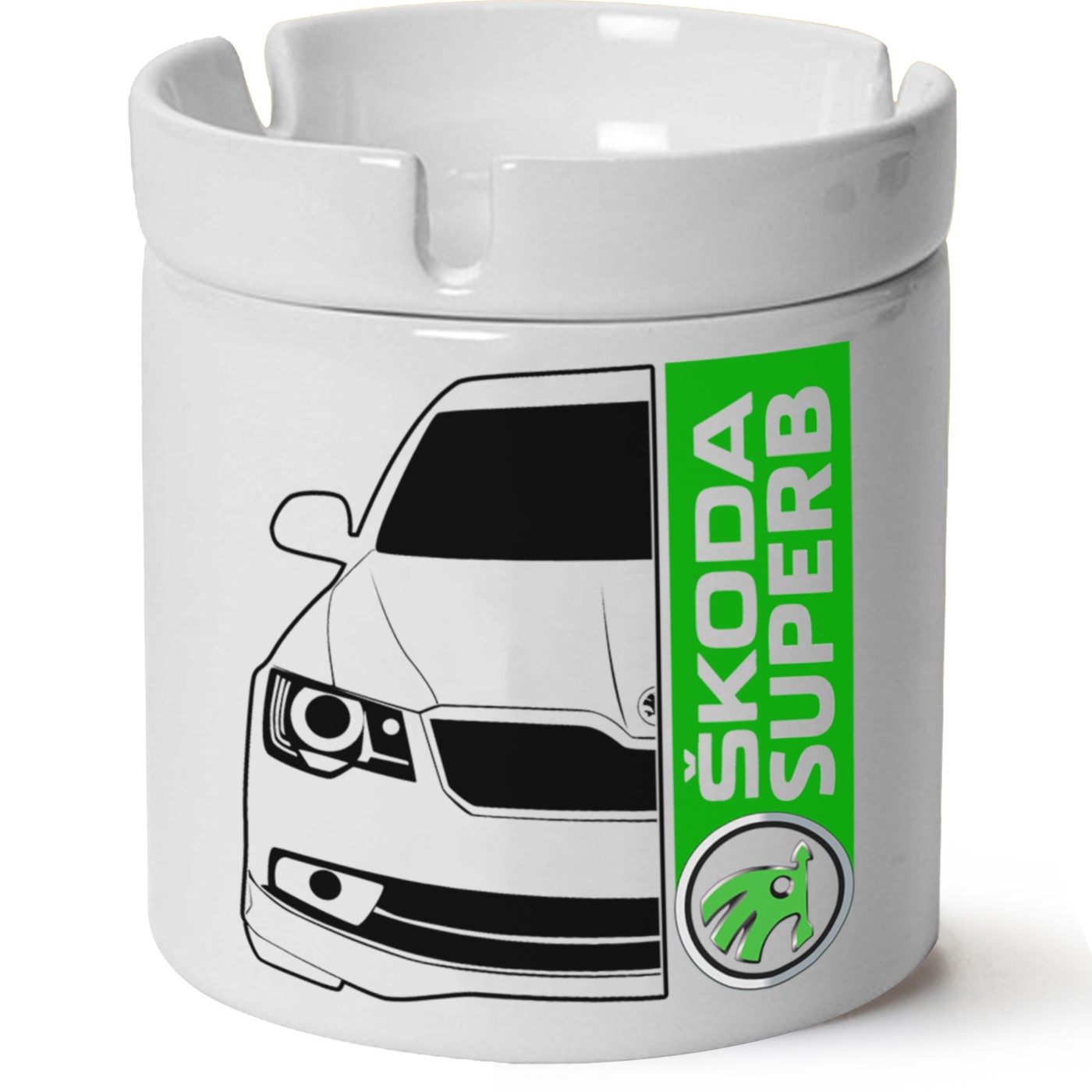 Skoda Superbb5-5 Baskılı Porselen At Söndür Küllük