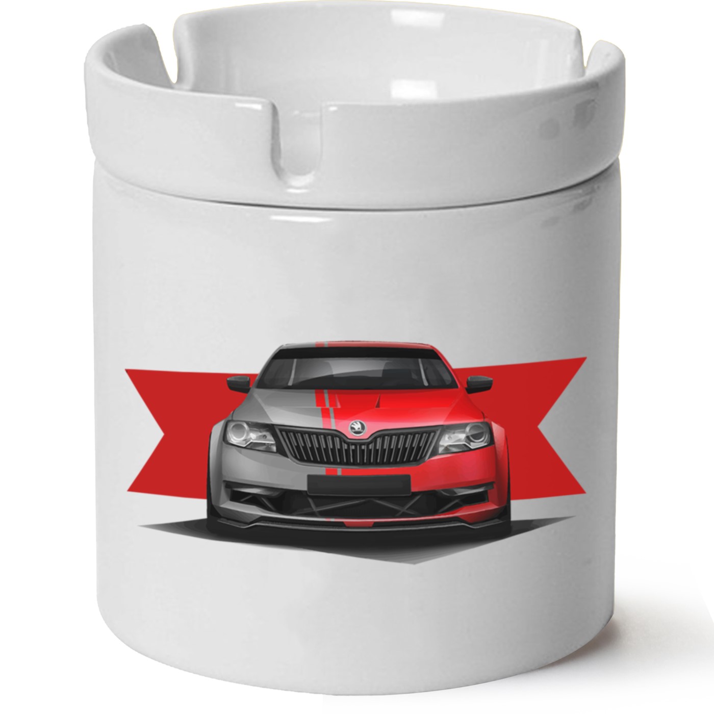 Skoda Rapid Baskılı Porselen At Söndür Küllük