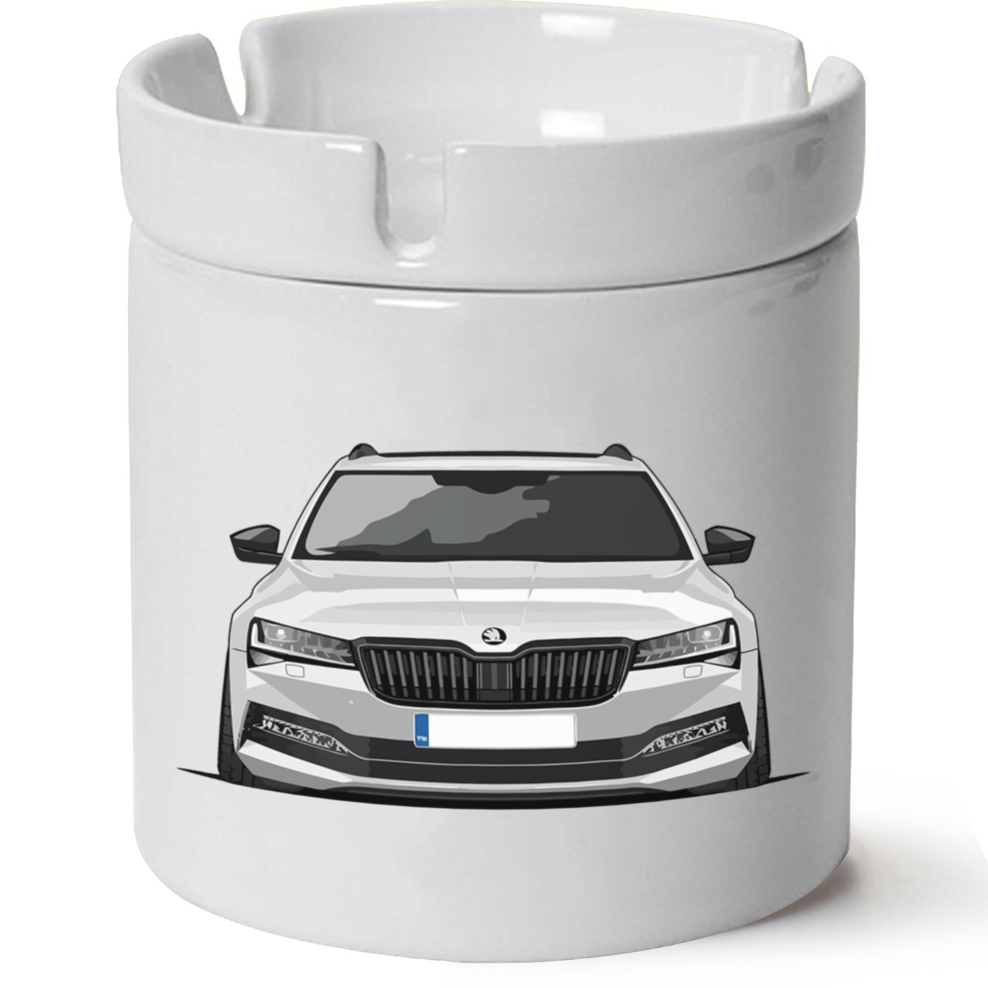 Skoda SuperBB7 Baskılı Porselen At Söndür Küllük