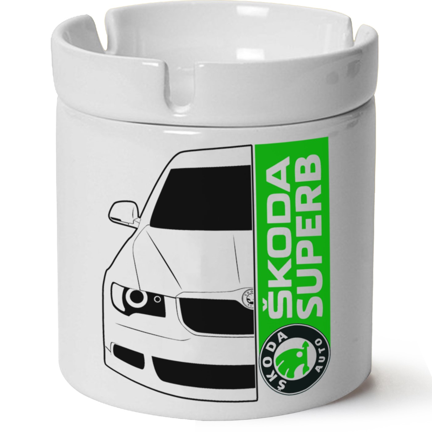 Skoda Superbb5-5 Baskılı Porselen At Söndür Küllük