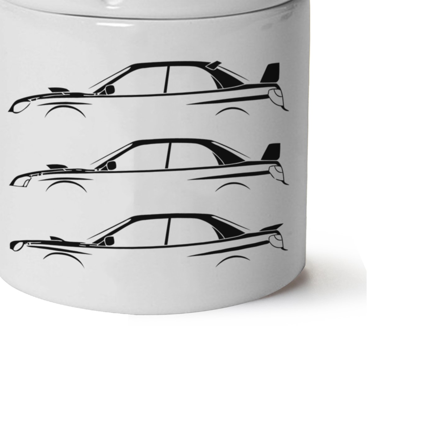 Subaru Baskılı Porselen At Söndür Küllük