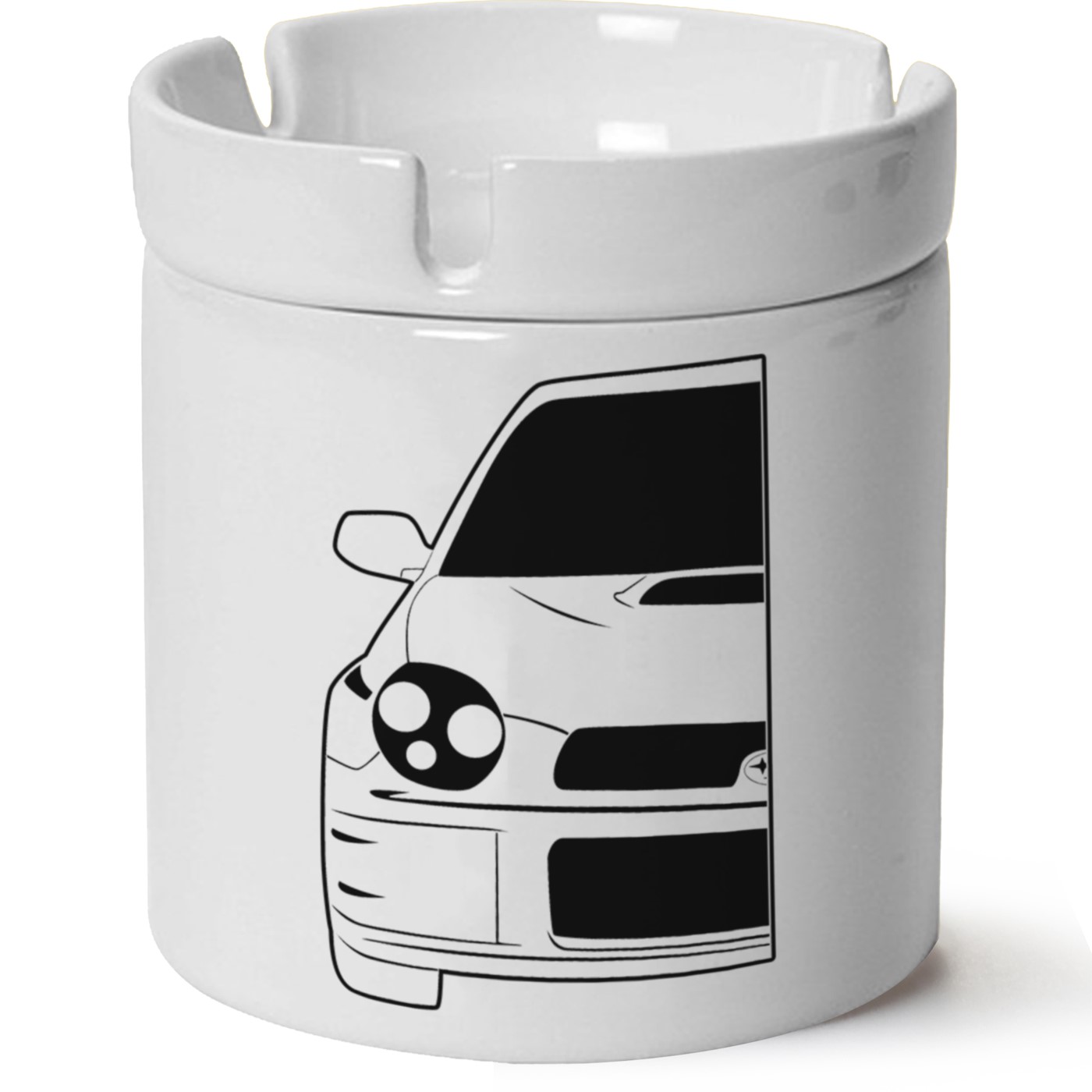 Subaru Baskılı Porselen At Söndür Küllük