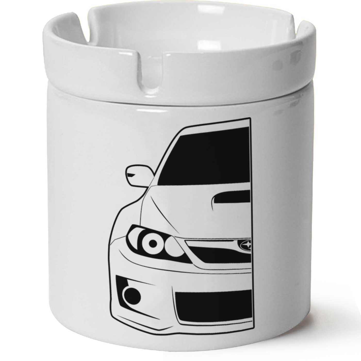 Subaru Baskılı Porselen At Söndür Küllük