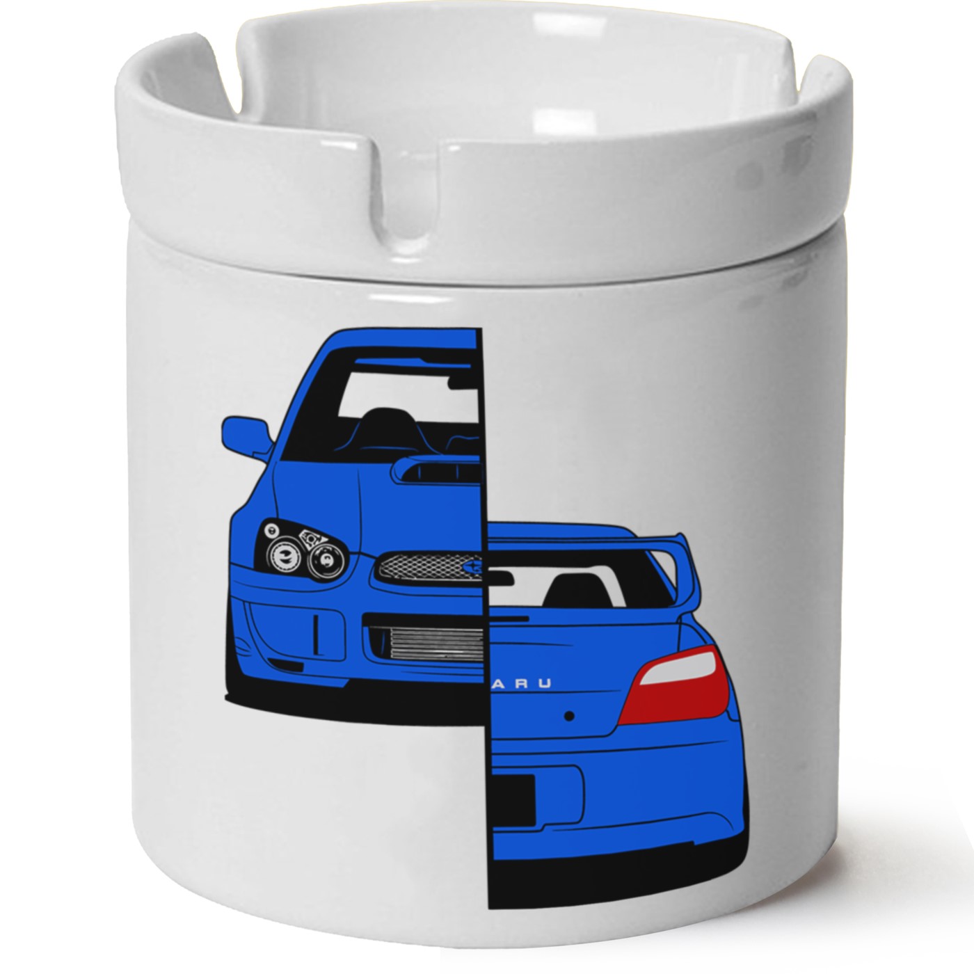 Subaru Baskılı Porselen At Söndür Küllük