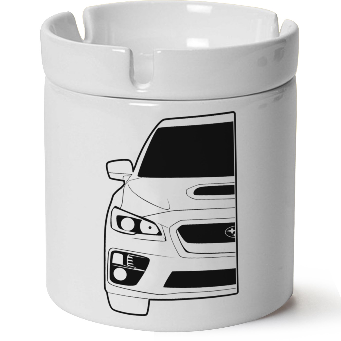 Subaru Baskılı Porselen At Söndür Küllük