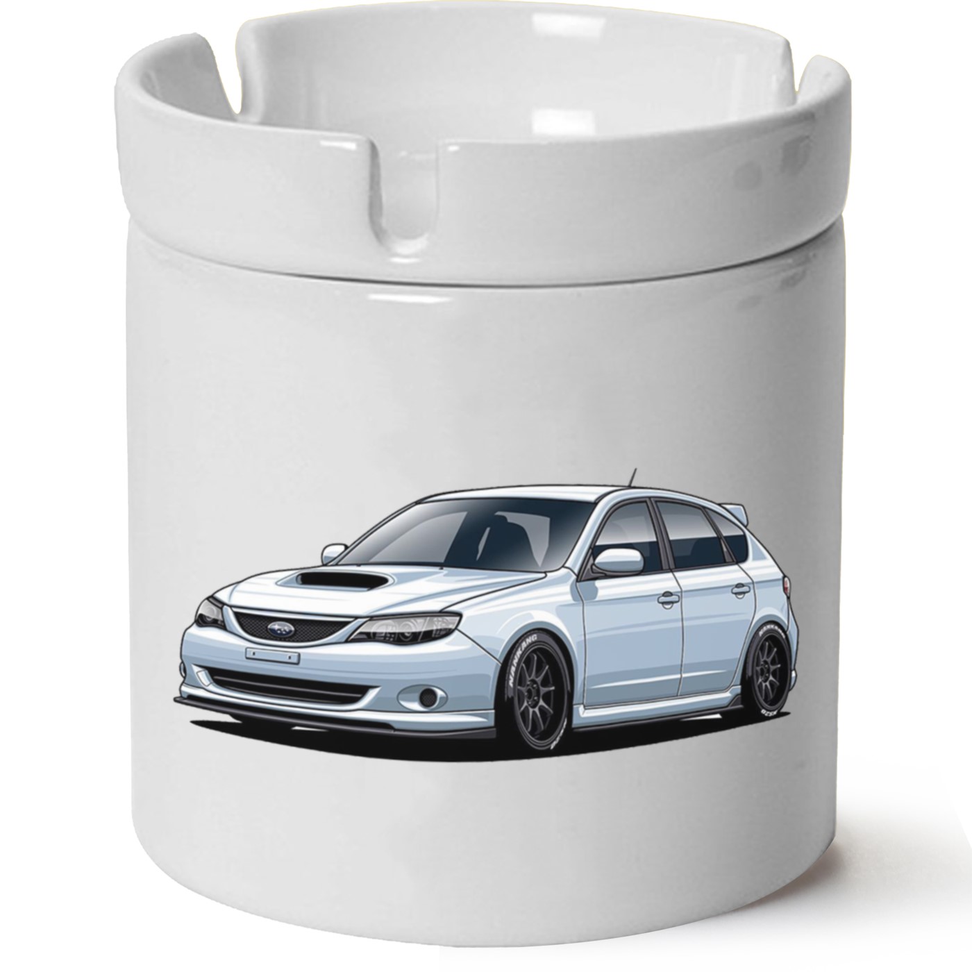 Subaru Baskılı Porselen At Söndür Küllük