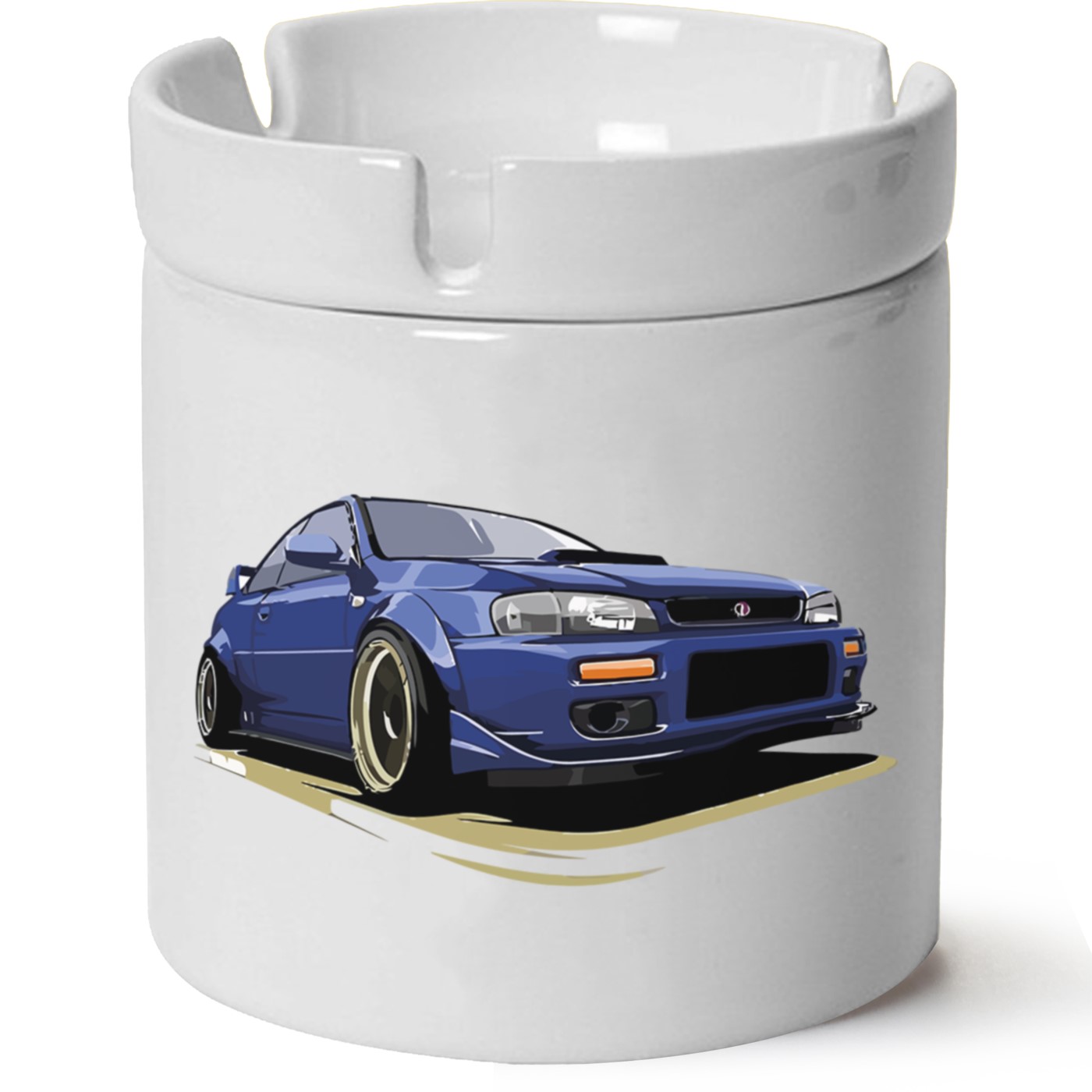 Subaru Baskılı Porselen At Söndür Küllük