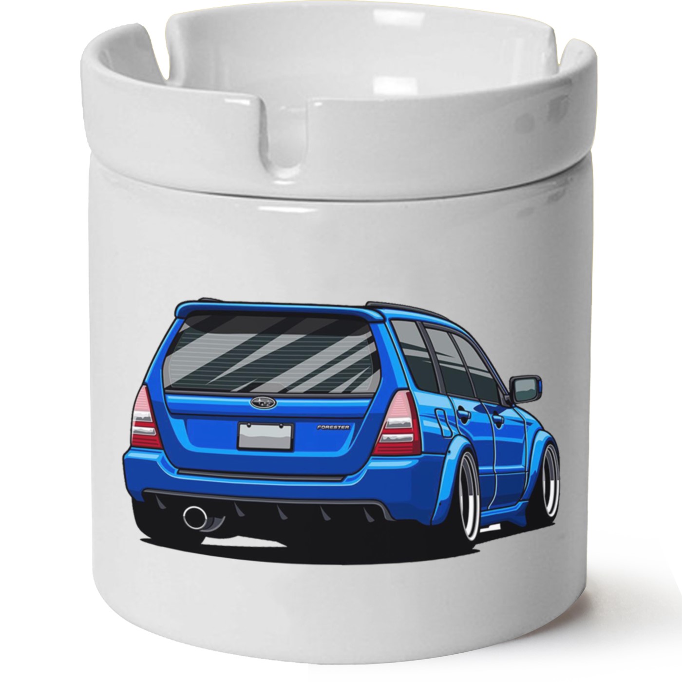 Subaru Baskılı Porselen At Söndür Küllük