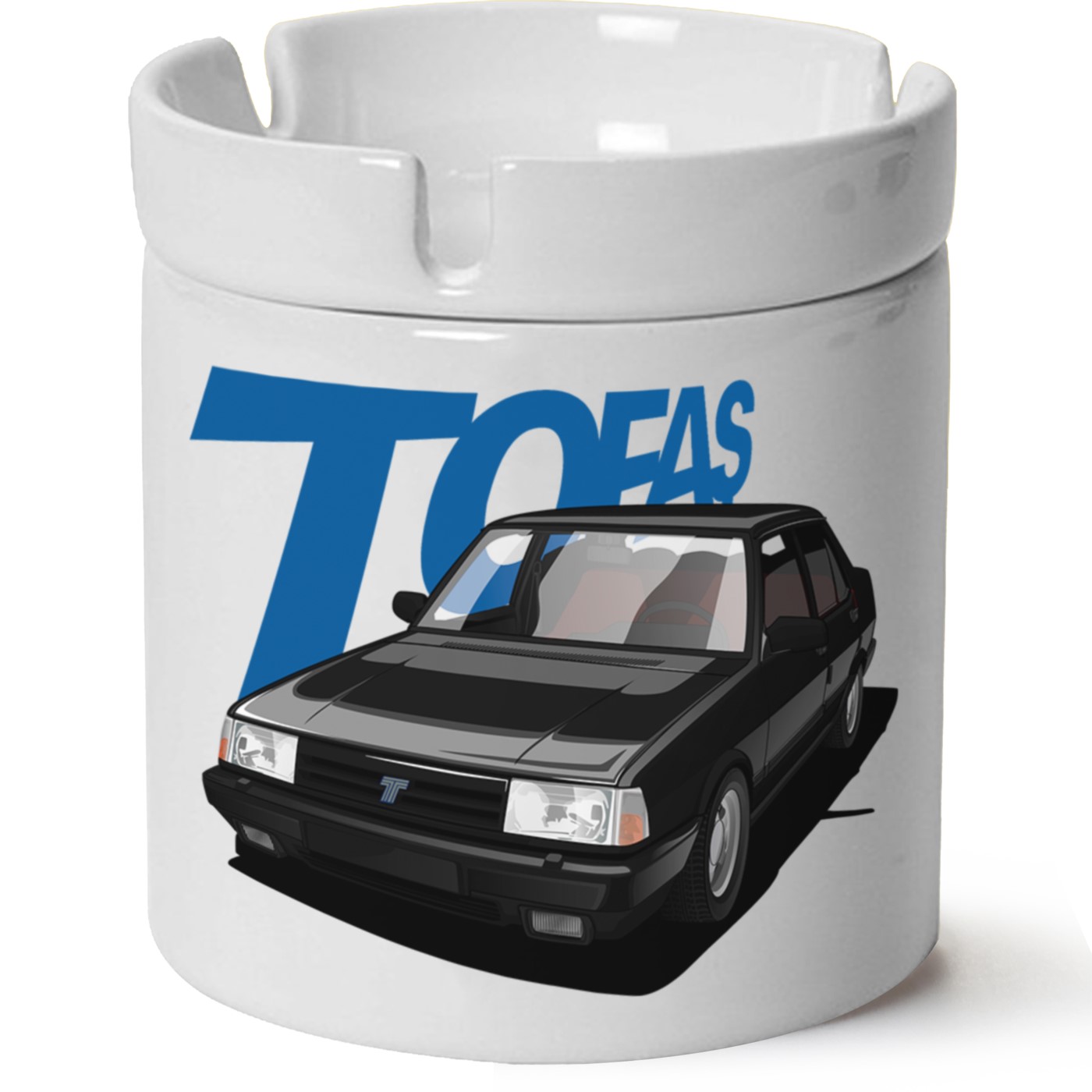 Tofaş Doğan Baskılı Porselen At Söndür Küllük